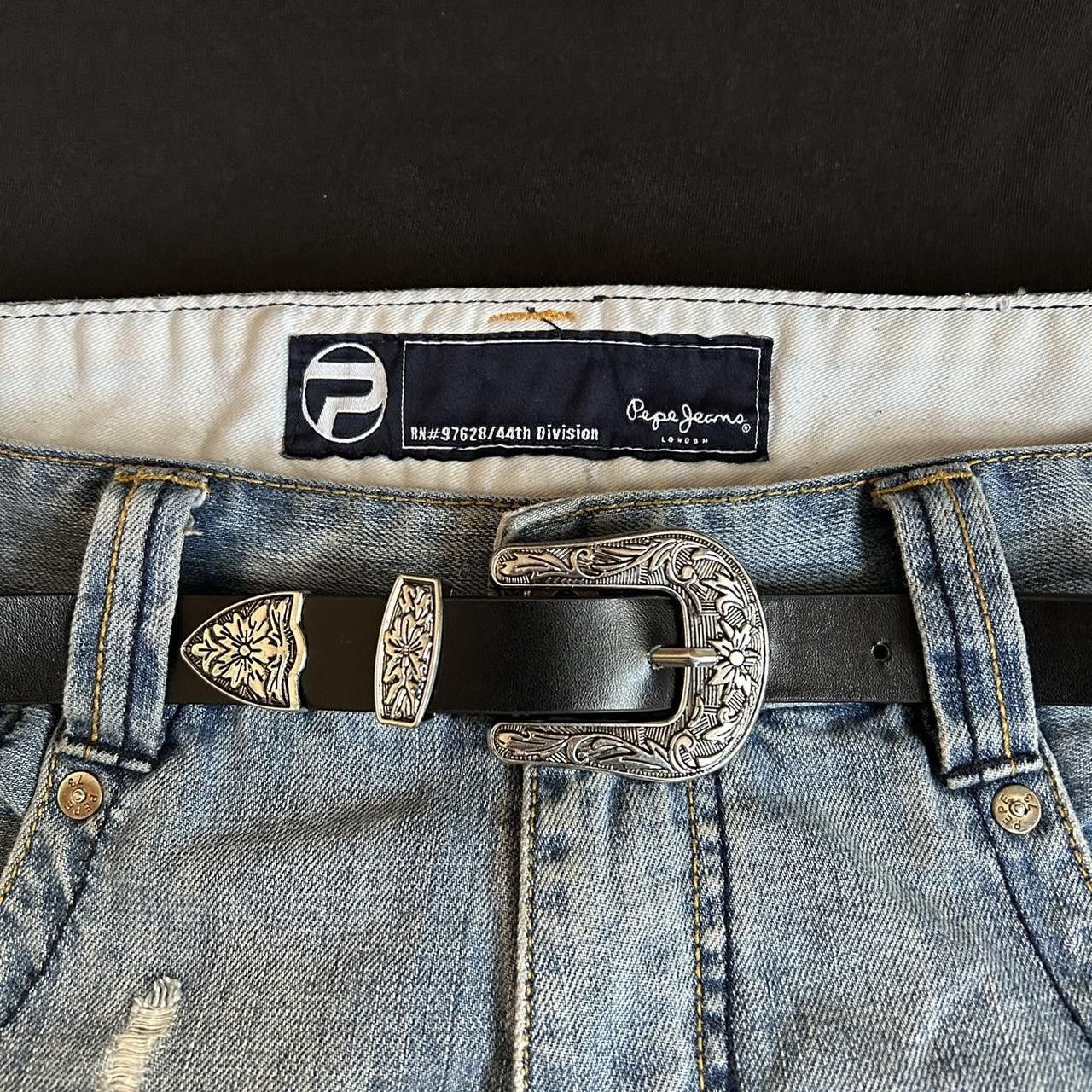 Japanese Brand × Vintage Y2K 2000s Style Black Western Boho Trendy Belt Size ONE SIZE - 7 Thumbnail