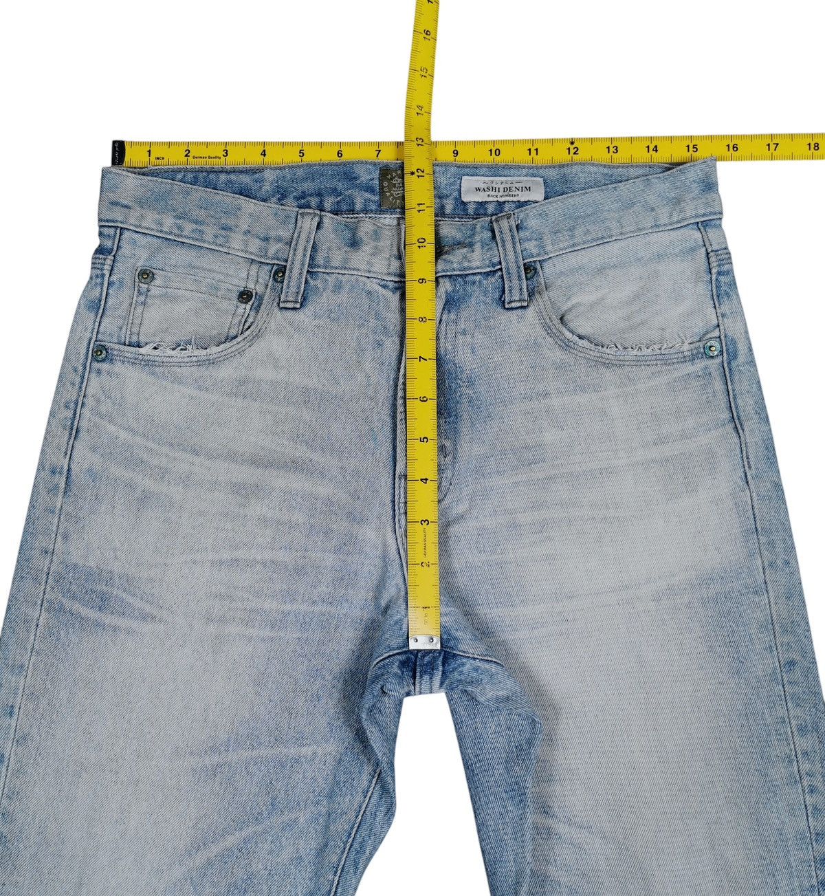 Kapital Back Number Kaihara Denim Distressed Jeans Size US 31 - 8 Thumbnail