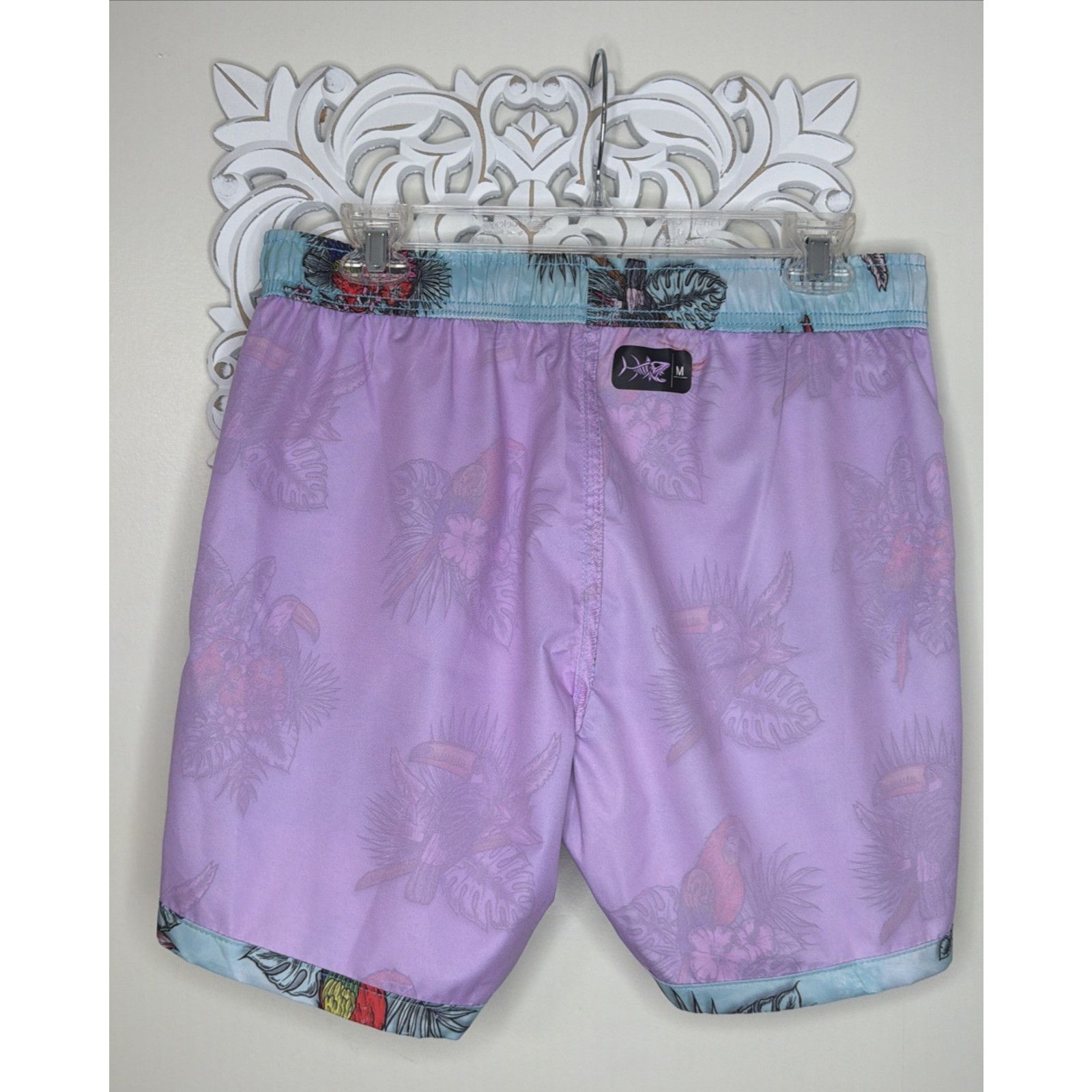 Other Psycho Tuna Tropical Birds Swim Trunks Men's Medium NWT Size US 31 - 8 Thumbnail