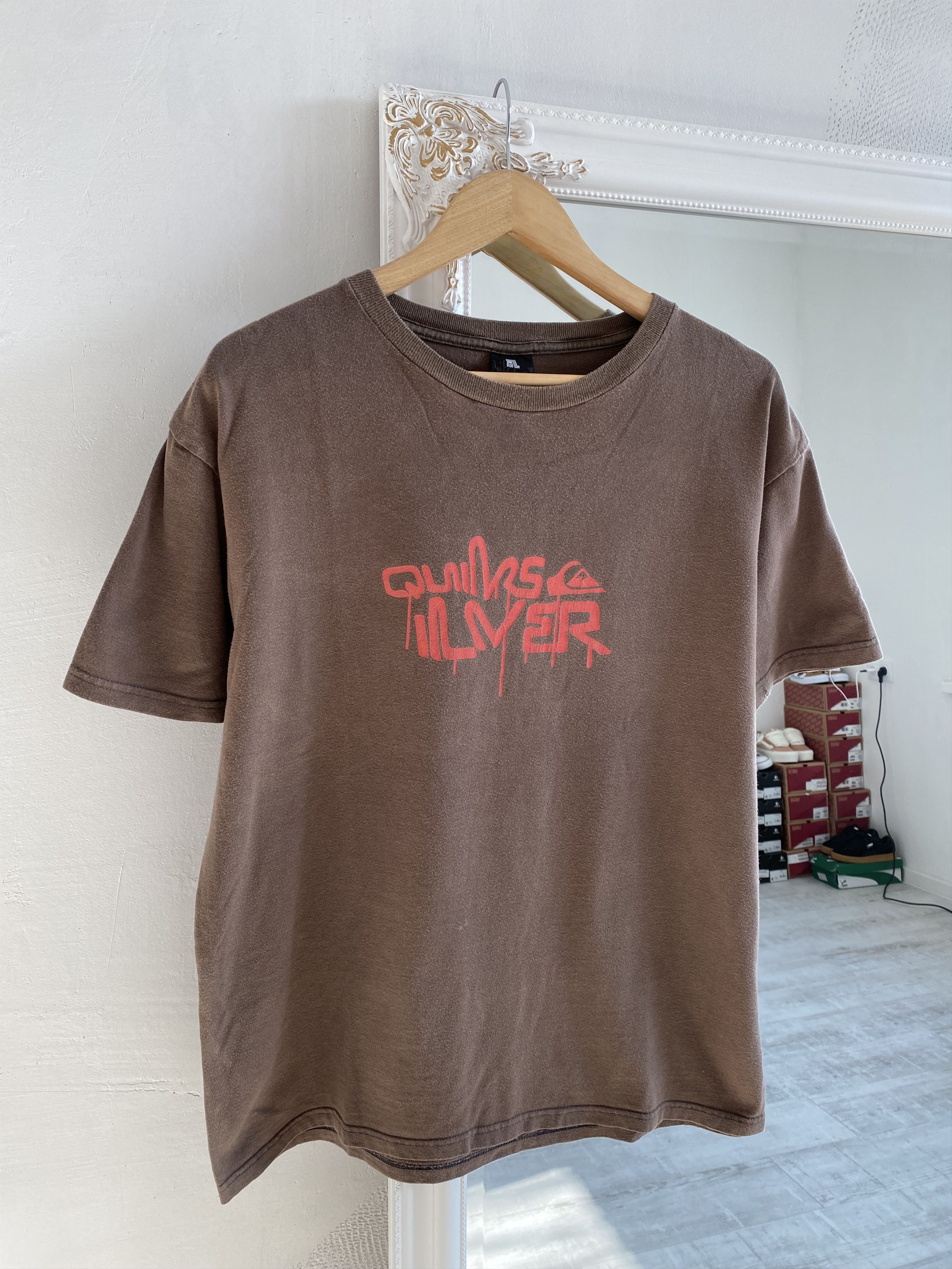 Quiksilver Vintage Quiksilver Washed Cotton T Shirt Tee Size US L / EU 52-54 / 3 - 2 Thumbnail