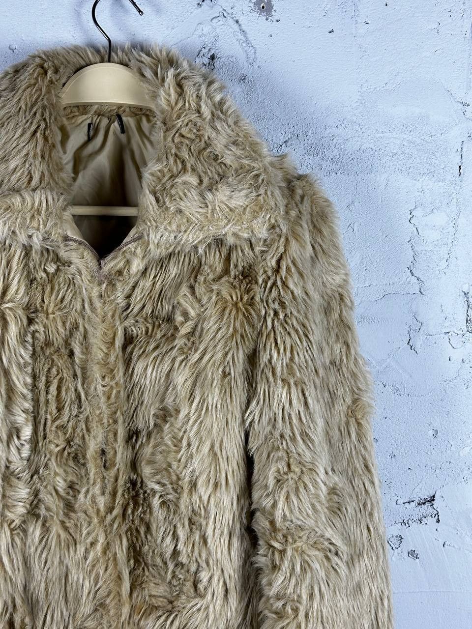 Other Vintage Avantgarde Biker Cropped Faux Fur Jacket Y2K Size S / US 4 / IT 40 - 4 Thumbnail
