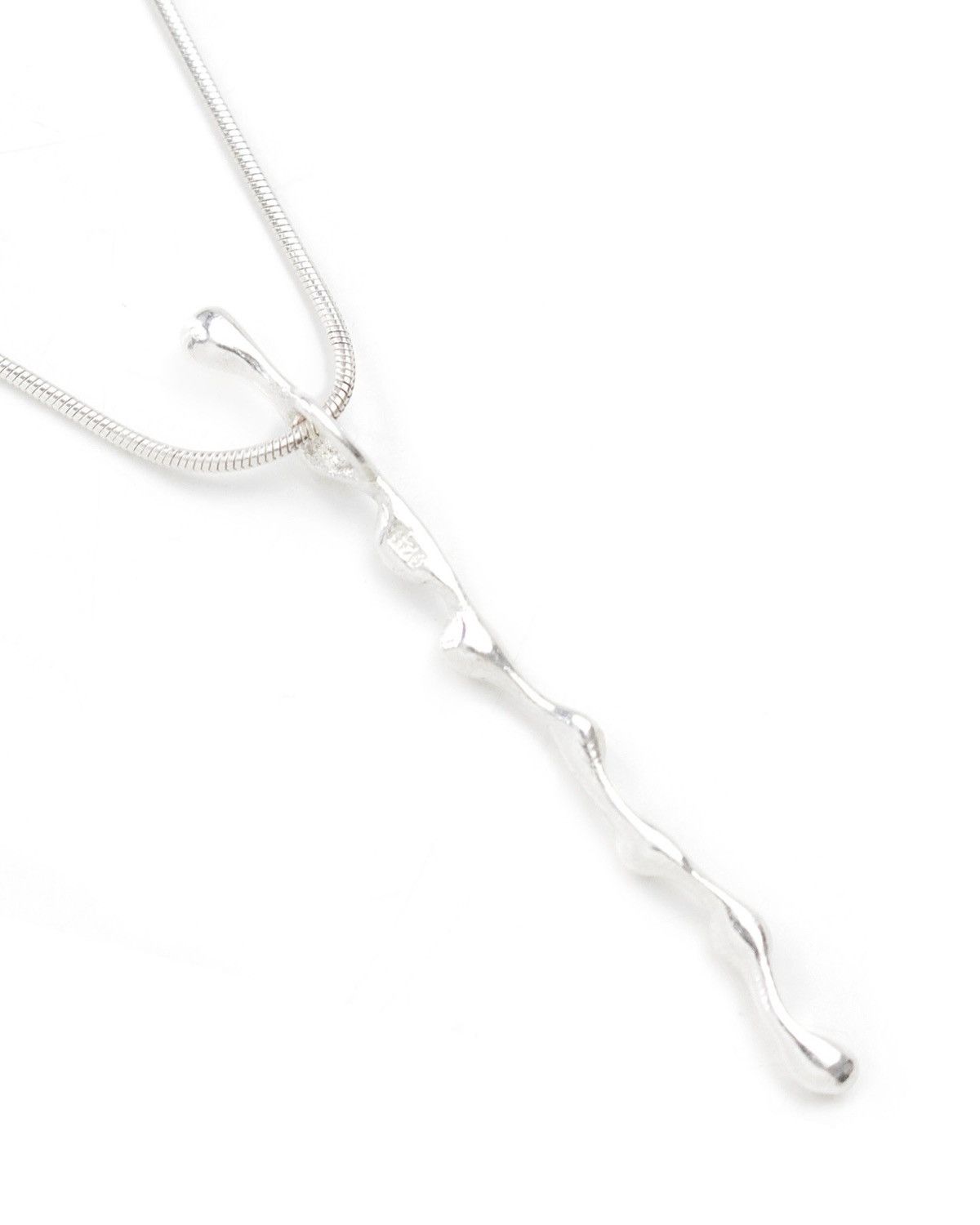 Designer × Japanese Brand 2000S JAPANESE MADE SILVER 925 ORGANIC TWIG PENDANT NECKLACE Size ONE SIZE - 3 Thumbnail