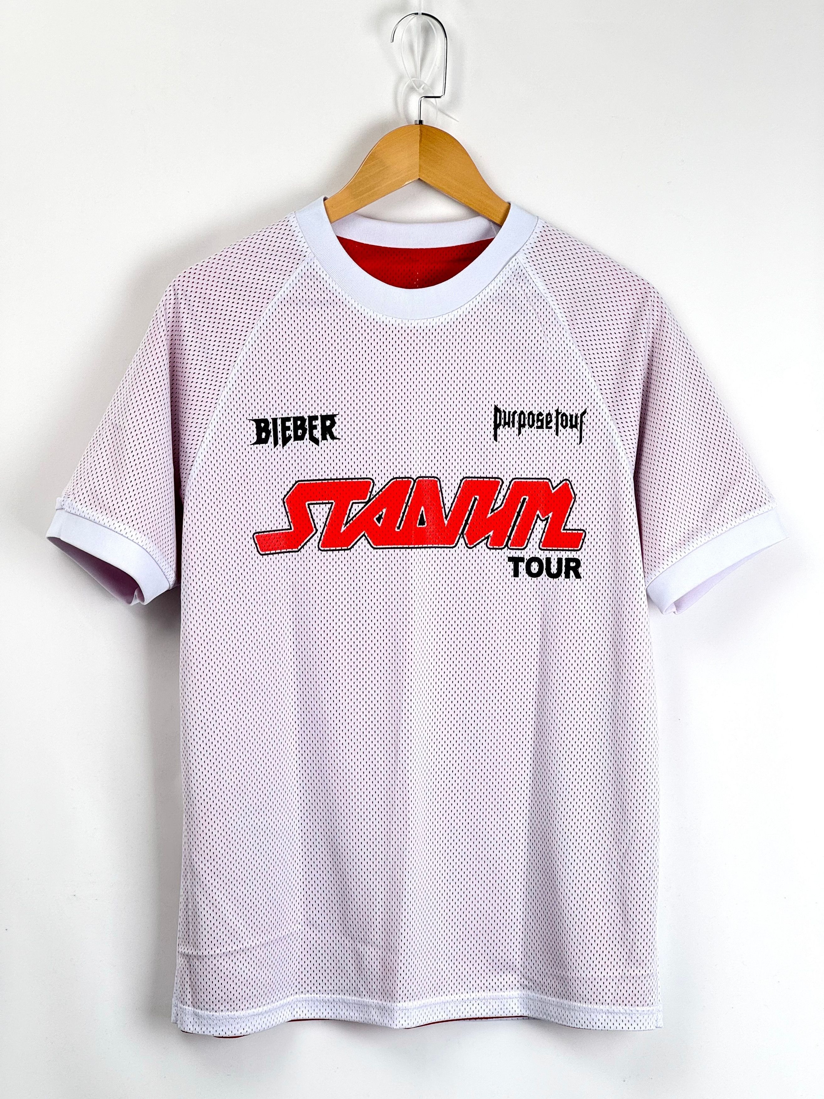 Justin Bieber UNWORN*Justin Bieber Purpose Tour Double Layer Mesh T-Shirt Size US S / EU 44-46 / 1 - 1 Thumbnail