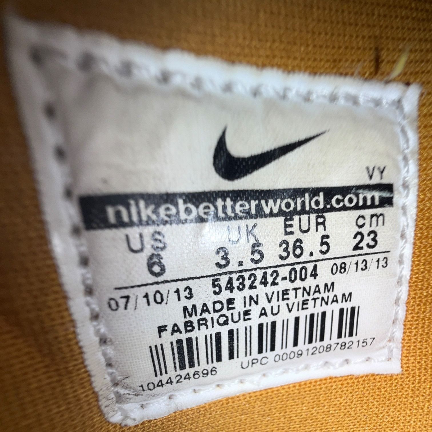Nike Nike Dunk High Skinny Tiger Print Black Gold Sz 6 Size US 6 / IT 36 - 2 Thumbnail
