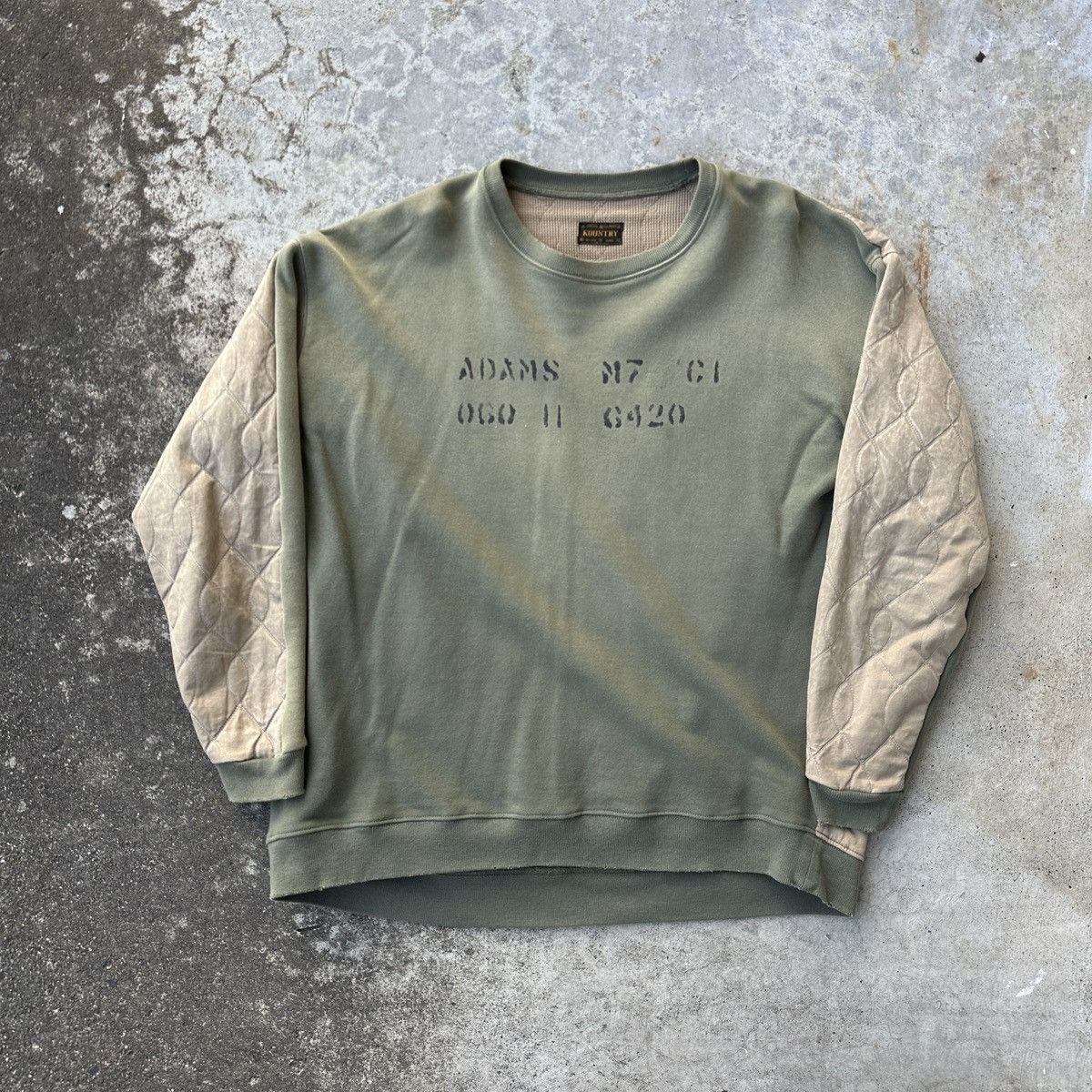 Kapital Kapital prisoner stencil two tones quilted sunfade sweat Size US L / EU 52-54 / 3 - 1 Thumbnail