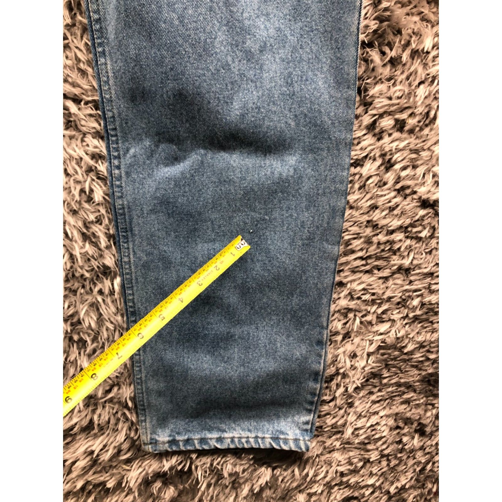 Denime Kuantas Jeans Size 38x32 Mens Mid Rise Straight Leg Light Wash Blue Denim Size US 38 / EU 54 - 5 Thumbnail