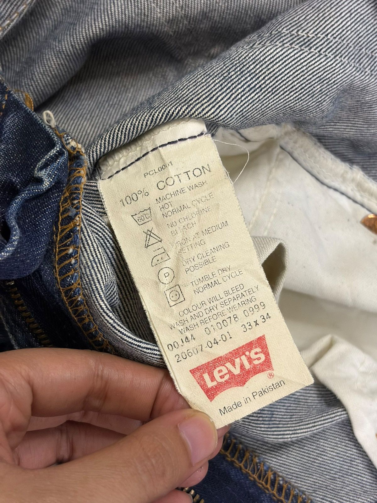 Levi's Vintage 90s Levis 607 Orange Tab Distressed Jeans Size US 31 - 5 Thumbnail