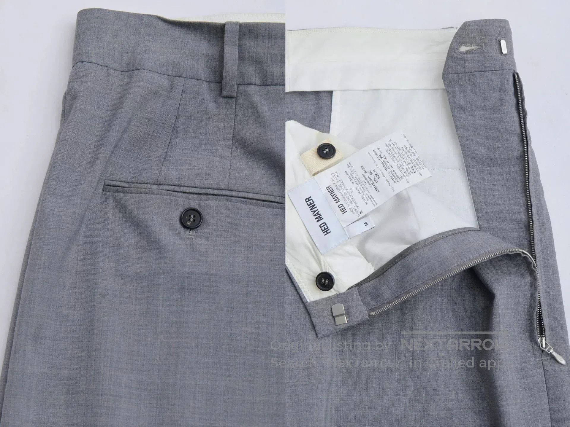Hed Mayner Gray Wide-Leg Casual Pants Size 32. Size US 32 / EU 48 - 9 Thumbnail