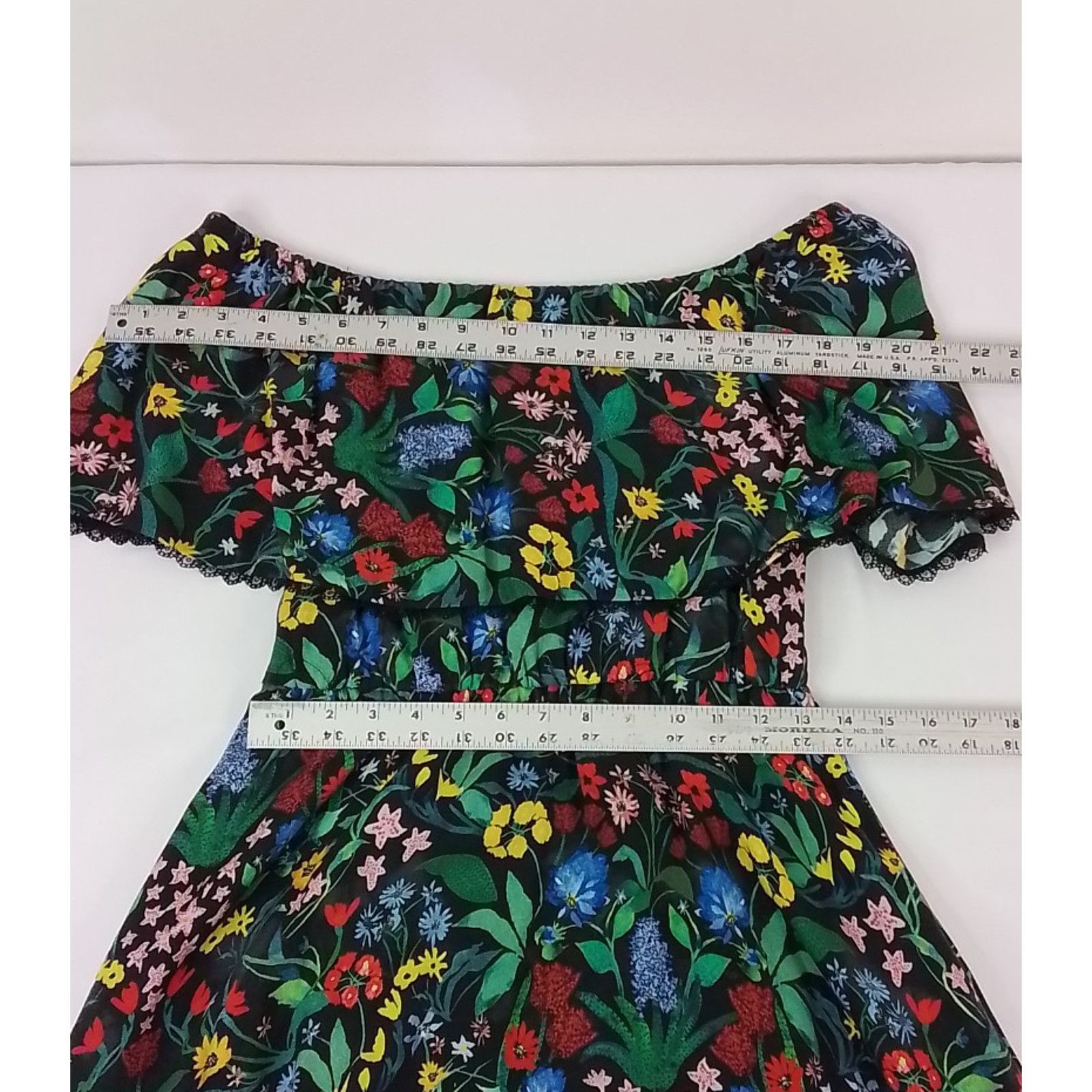 Alice + Olivia Alice + Olivia Dress Women's Size 4 Floral Off the Shoulder Size S / US 4 / IT 40 - 8 Thumbnail
