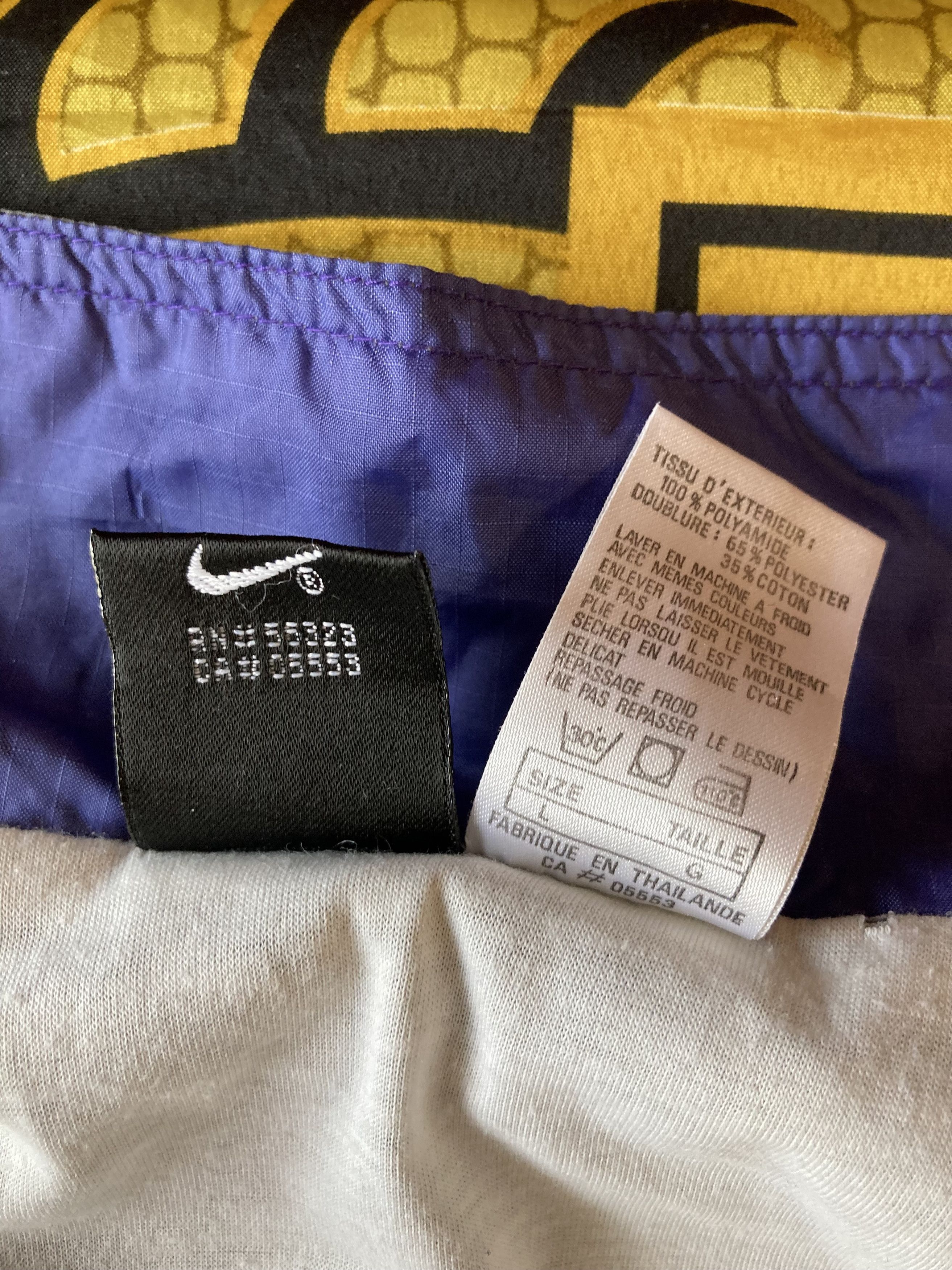 Nike × Vintage Vintage 90-S Nike Big Swoosh Baggy Track Jacket Size US L / EU 52-54 / 3 - 5 Thumbnail