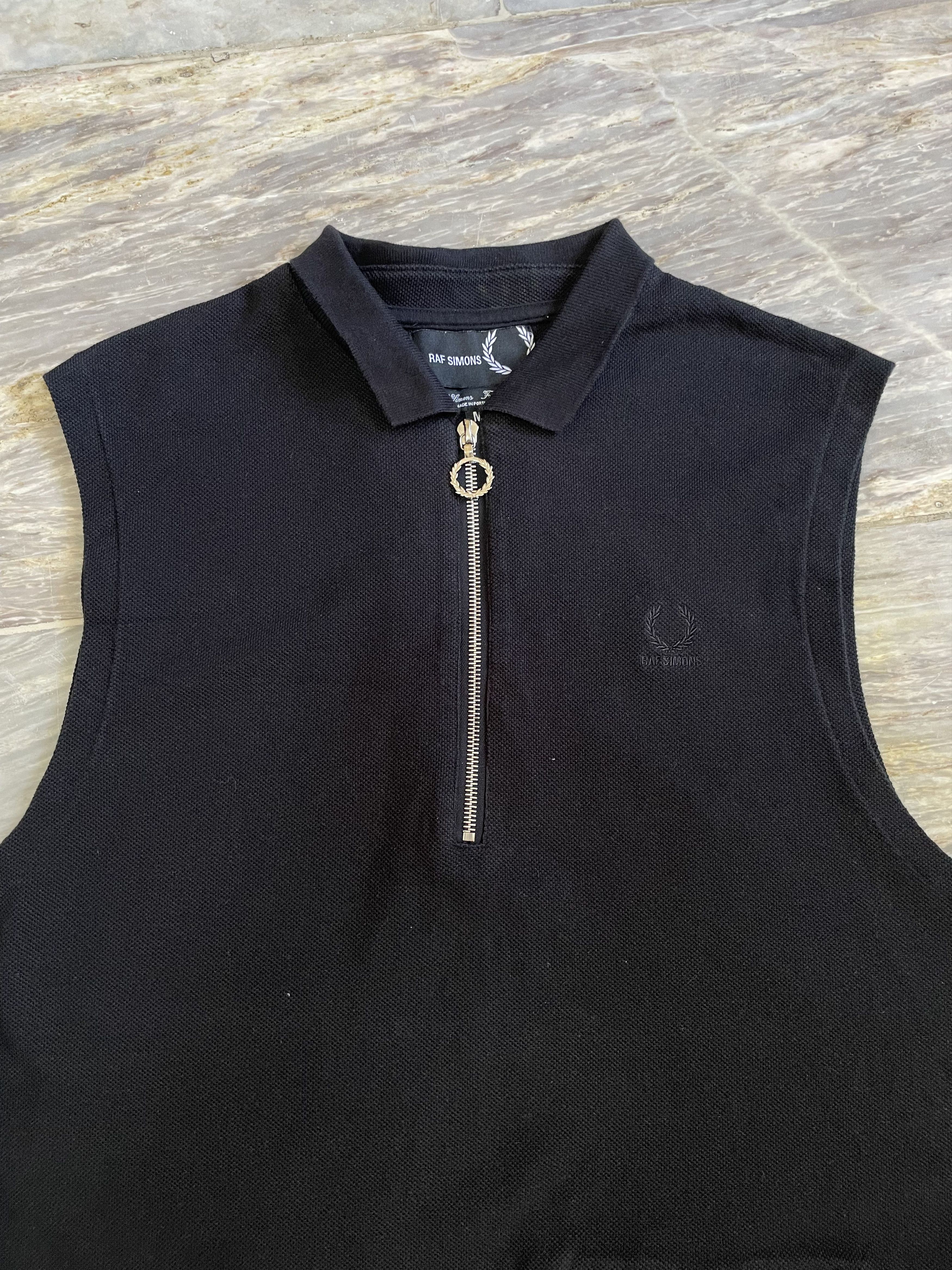 Fred Perry × Raf Simons Raf Simons x Fred Perry SS11 - Sleeveless Pocket Shirt Size US M / EU 48-50 / 2 - 2 Thumbnail