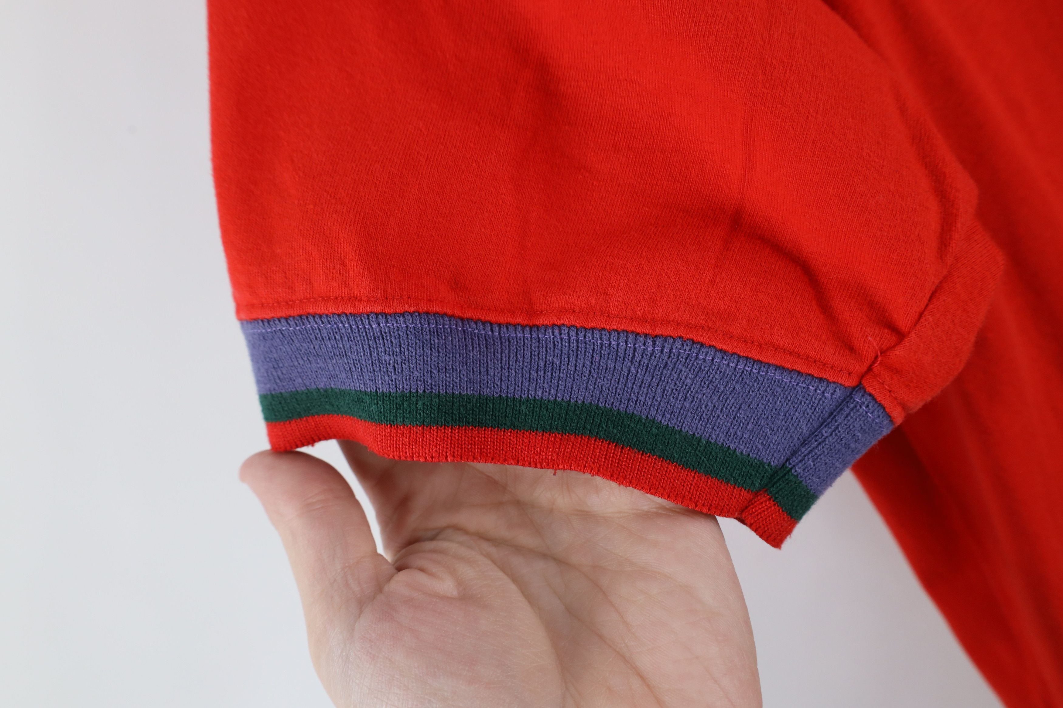 Vintage Vintage 90s Streetwear Out Horse Ringer T-Shirt Red USA Size US S / EU 44-46 / 1 - 7 Thumbnail