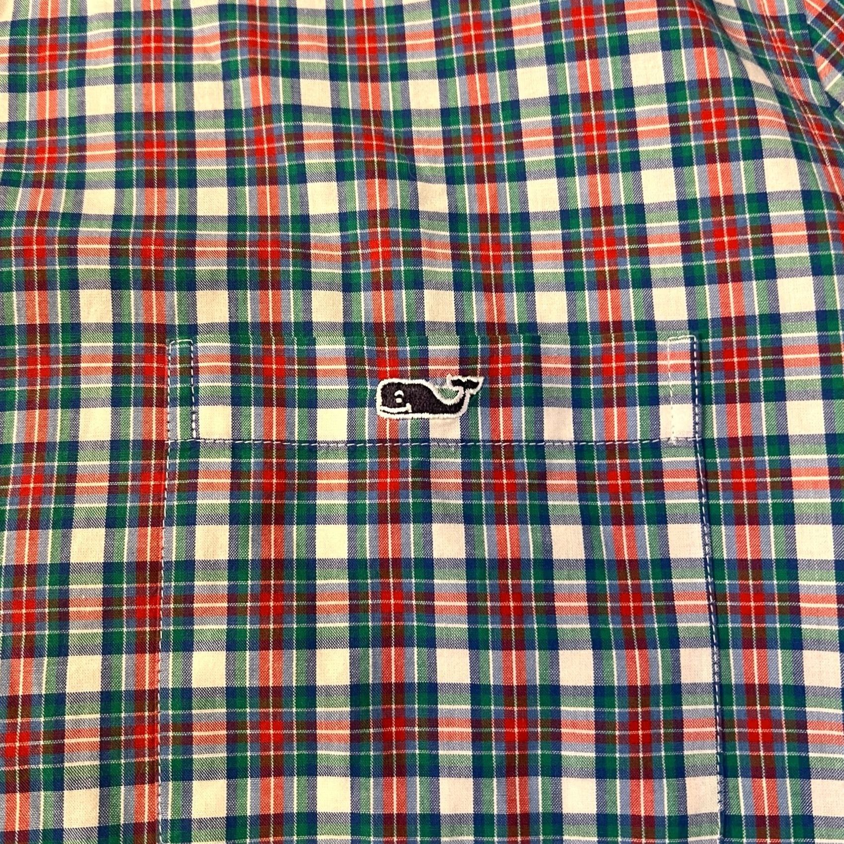 Vineyard Vines Vineyard Vines Shirt Mens Large Slim Fit Tucker Plaid Button Up Long Sleeve Blue L Regular Mens Size US L / EU 52-54 / 3 - 2 Thumbnail