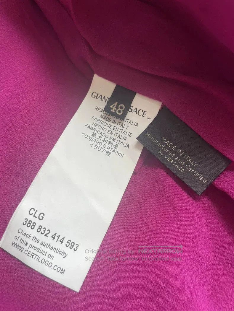 Versace Versace Pink Cashmere Coat L. Size US L / EU 52-54 / 3 - 3 Thumbnail