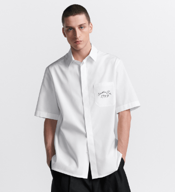 Dior o1w1db10625 Short-Sleeved Shirt in White Size US S / EU 44-46 / 1 - 6 Thumbnail