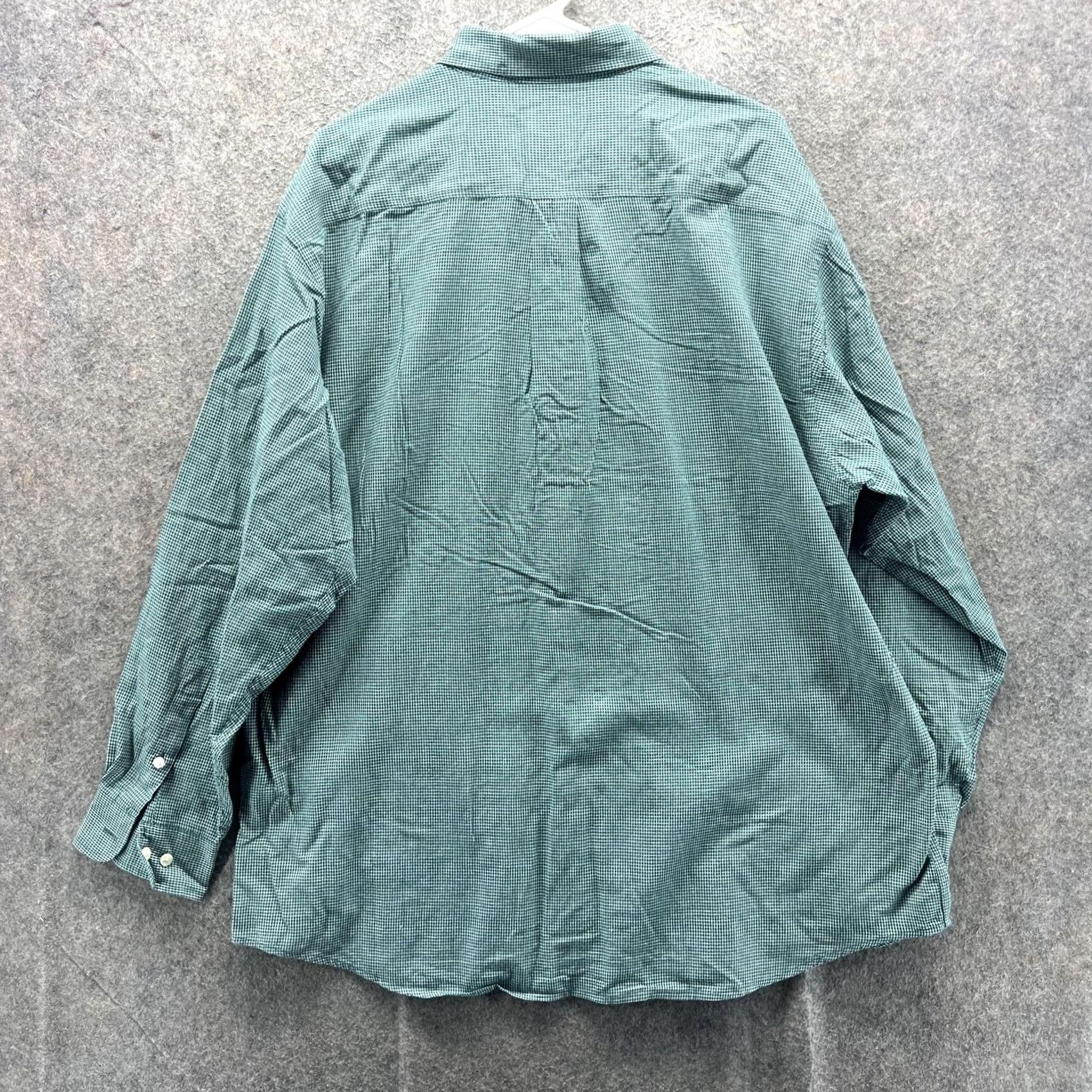 Brooks Brothers Brooks Brothers Shirt Mens L Green Check Long Sleeve Button Front Casual Size US L / EU 52-54 / 3 - 7 Thumbnail