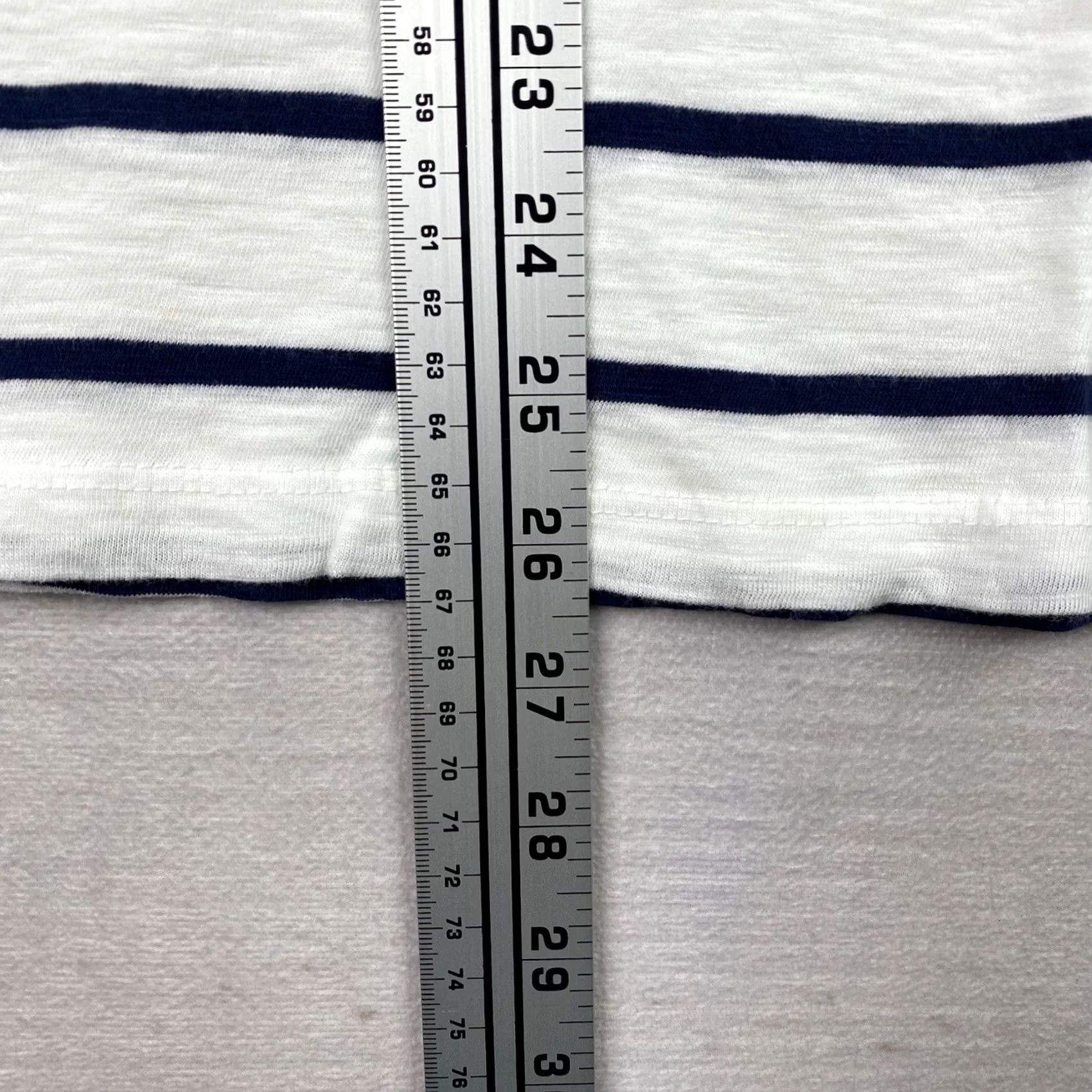 Charter Club Charter Club Shirt Womens 0X Blue Stripe Eyelet Trim Stretch Nautical Beach Size XL / US 12-14 / IT 48-50 - 5 Thumbnail