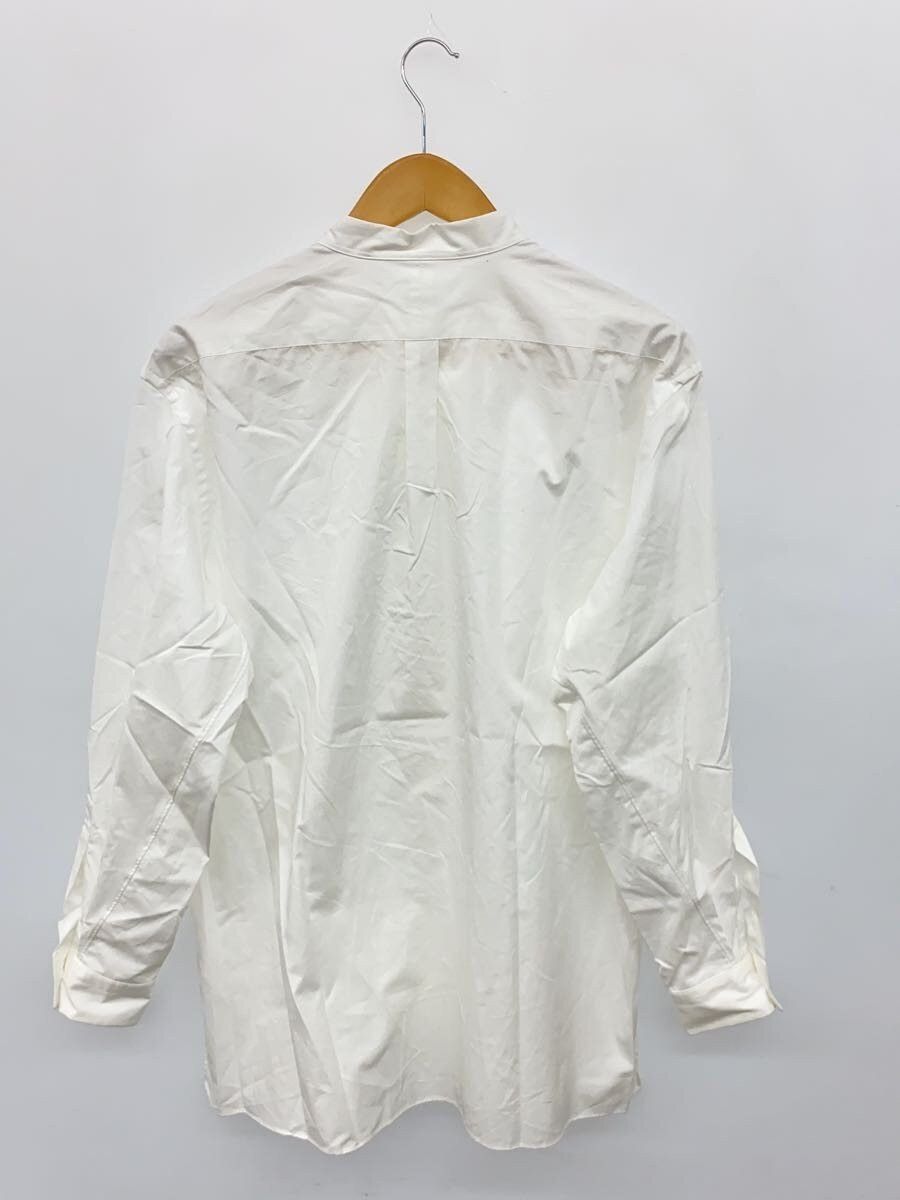 A.PRESSE White Cotton Band Collar Shirt Size US S / EU 44-46 / 1 - 2 Thumbnail