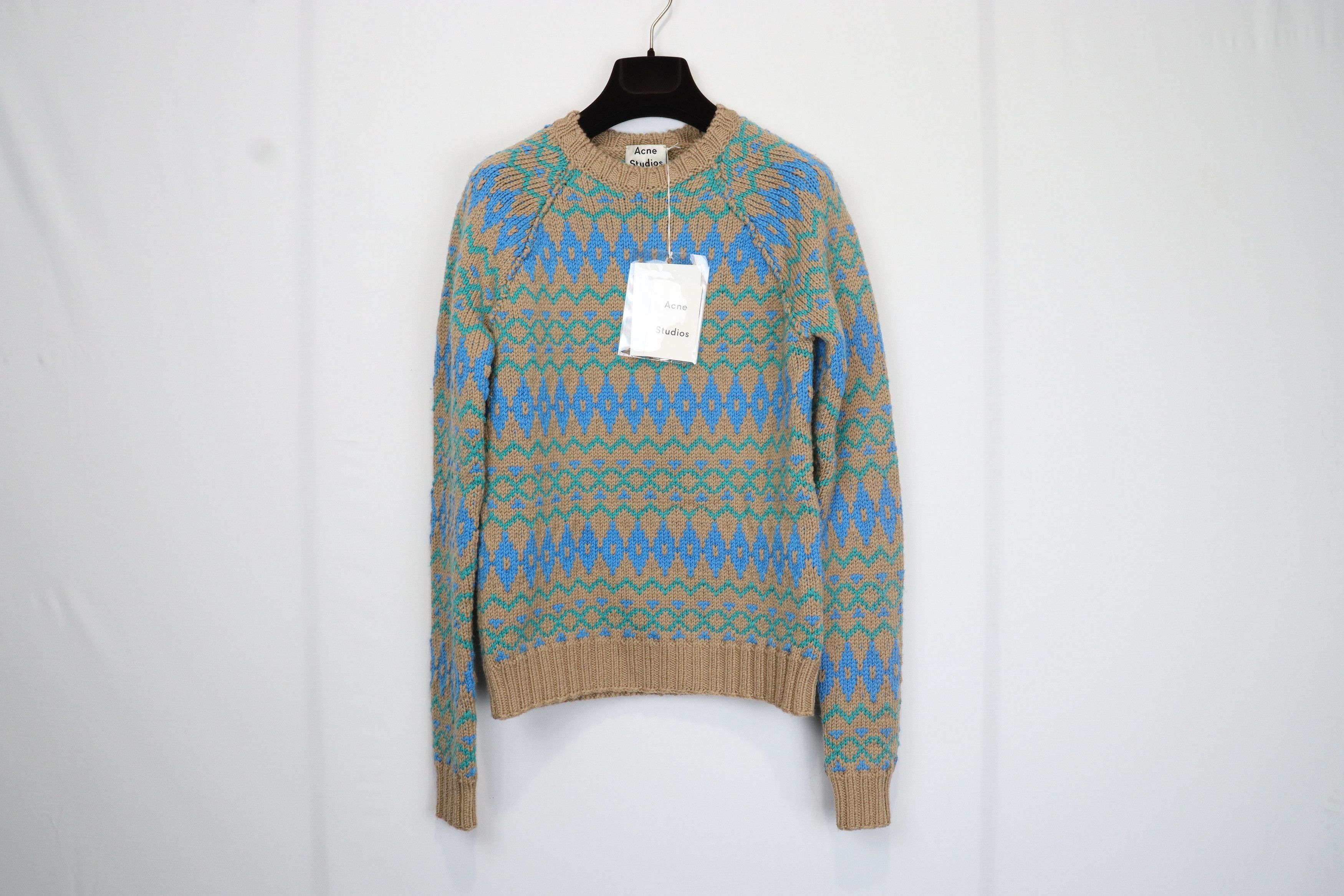 Acne Studios o1rshd10124 SS18 Naif Multicolor Fair Isle Sweater Knitwear Grailed