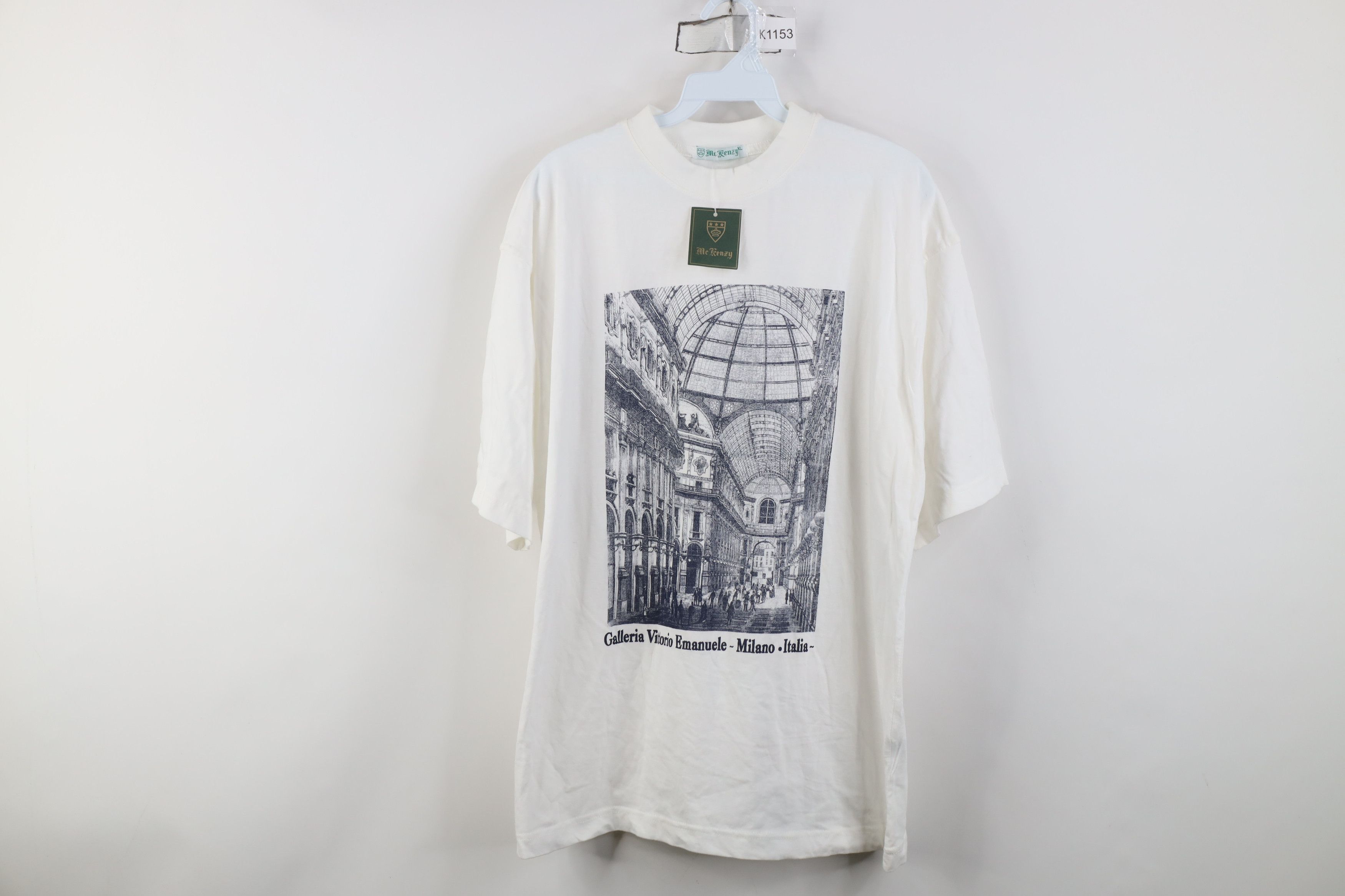 Vintage Deadstock Vintage 90s Streetwear Emanuele Italy T-Shirt Size US XL / EU 56 / 4 - 1 Thumbnail