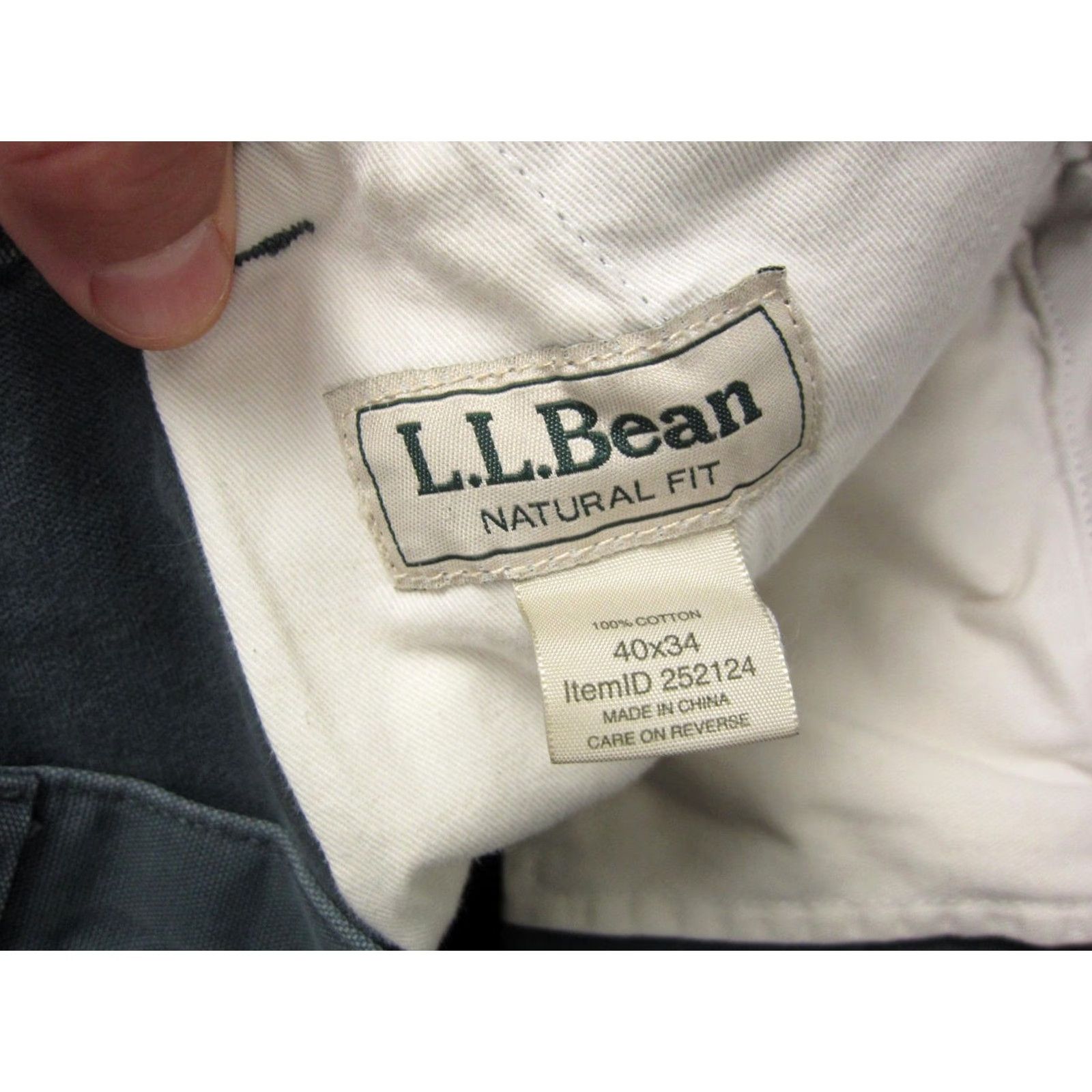 Vintage VINTAGE L.L. Bean Pants Mens 40x34 Cargo Cotton Canvas Gray Relaxed Straight Casual Workwear City Size US 40 / EU 56 - 4 Thumbnail