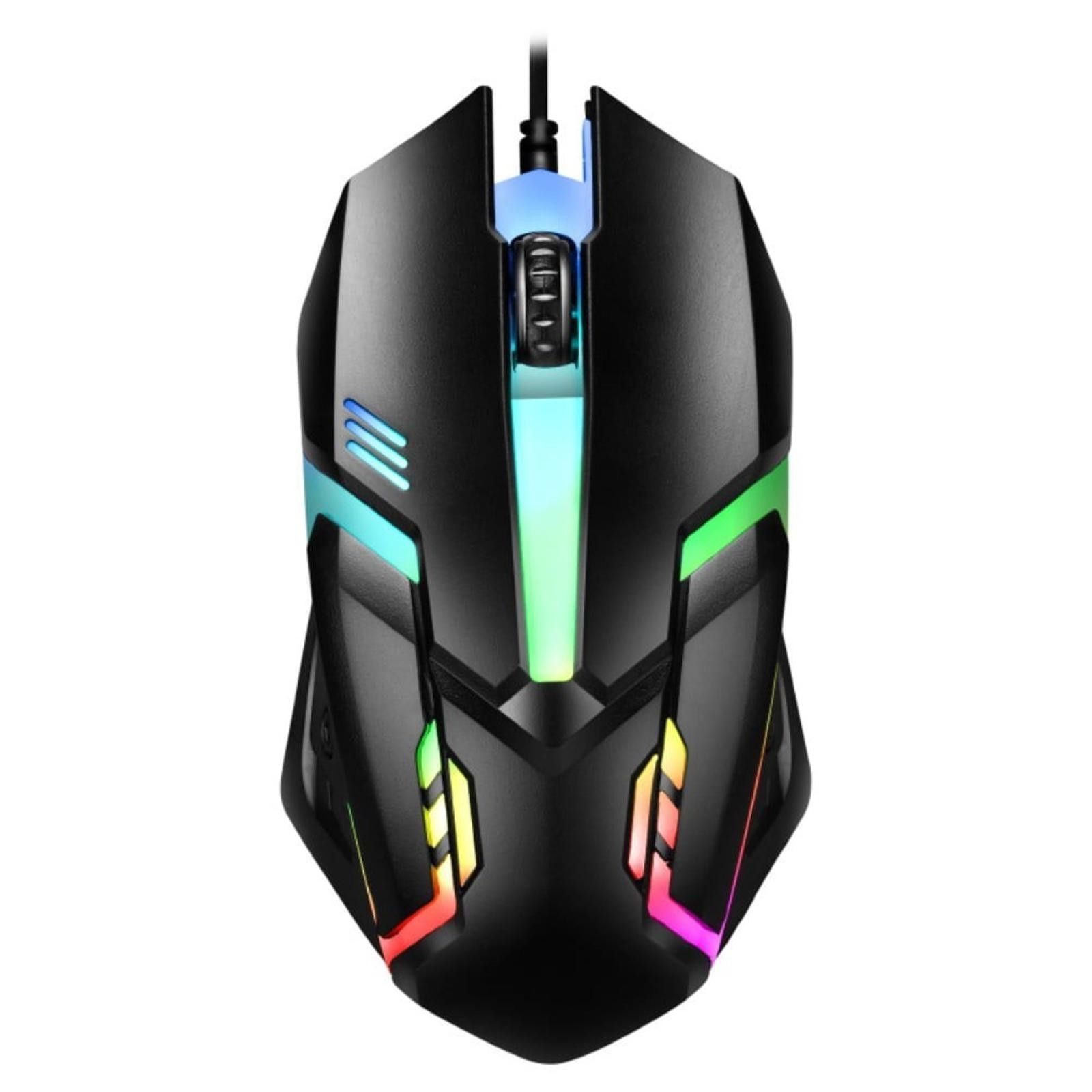 The Unbranded Brand Rainbow Backlit Gaming Mouse (X1) Optical Wired Size ONE SIZE - 2 Thumbnail