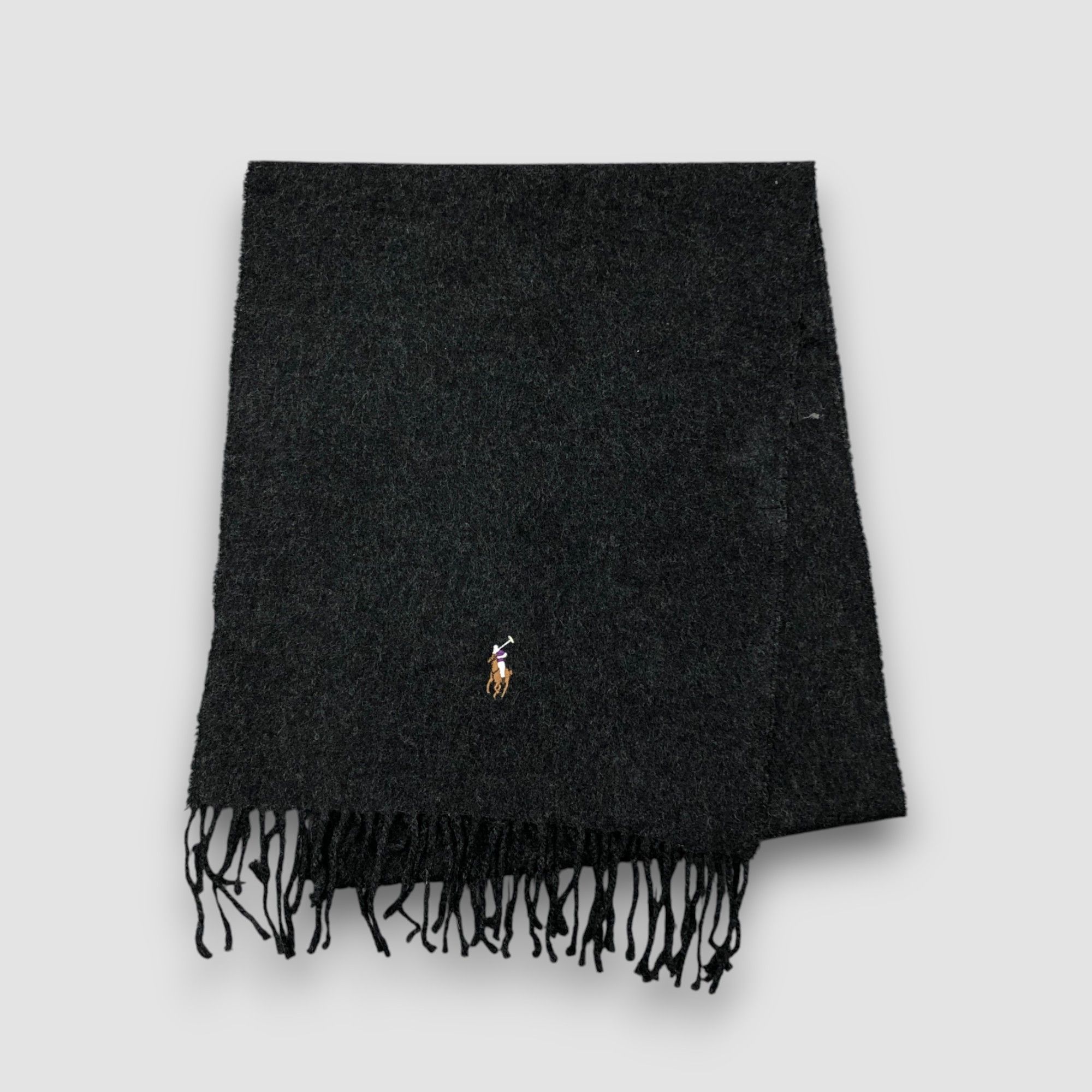 Polo Ralph Lauren Vintage 90s Polo Ralph Lauren Scarf Muffler Wool Scarves Size ONE SIZE - 2 Thumbnail