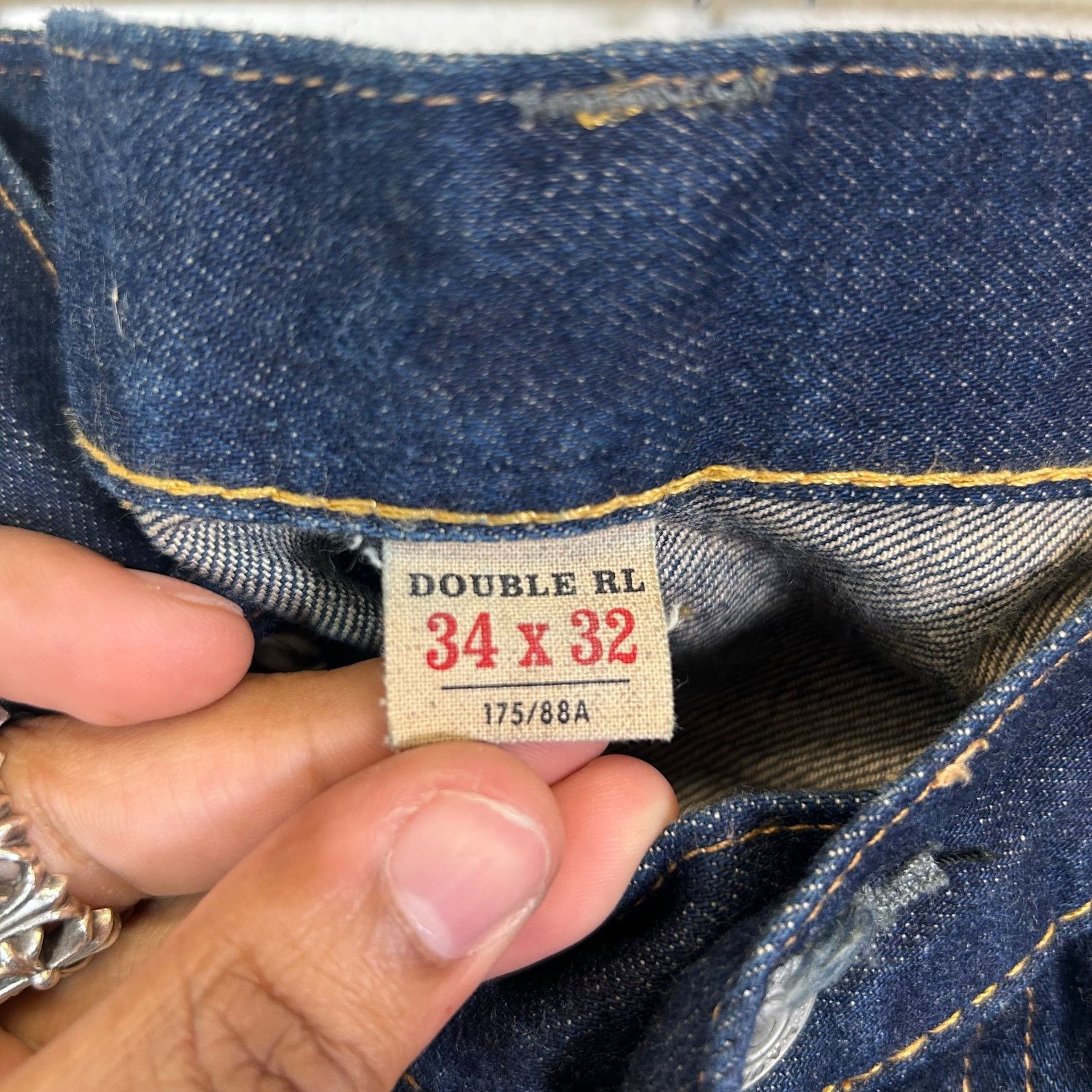 RRL Ralph Lauren RRL Indigo Straight Leg Jeans Size 34 Size US 34 / EU 50 - 6 Thumbnail