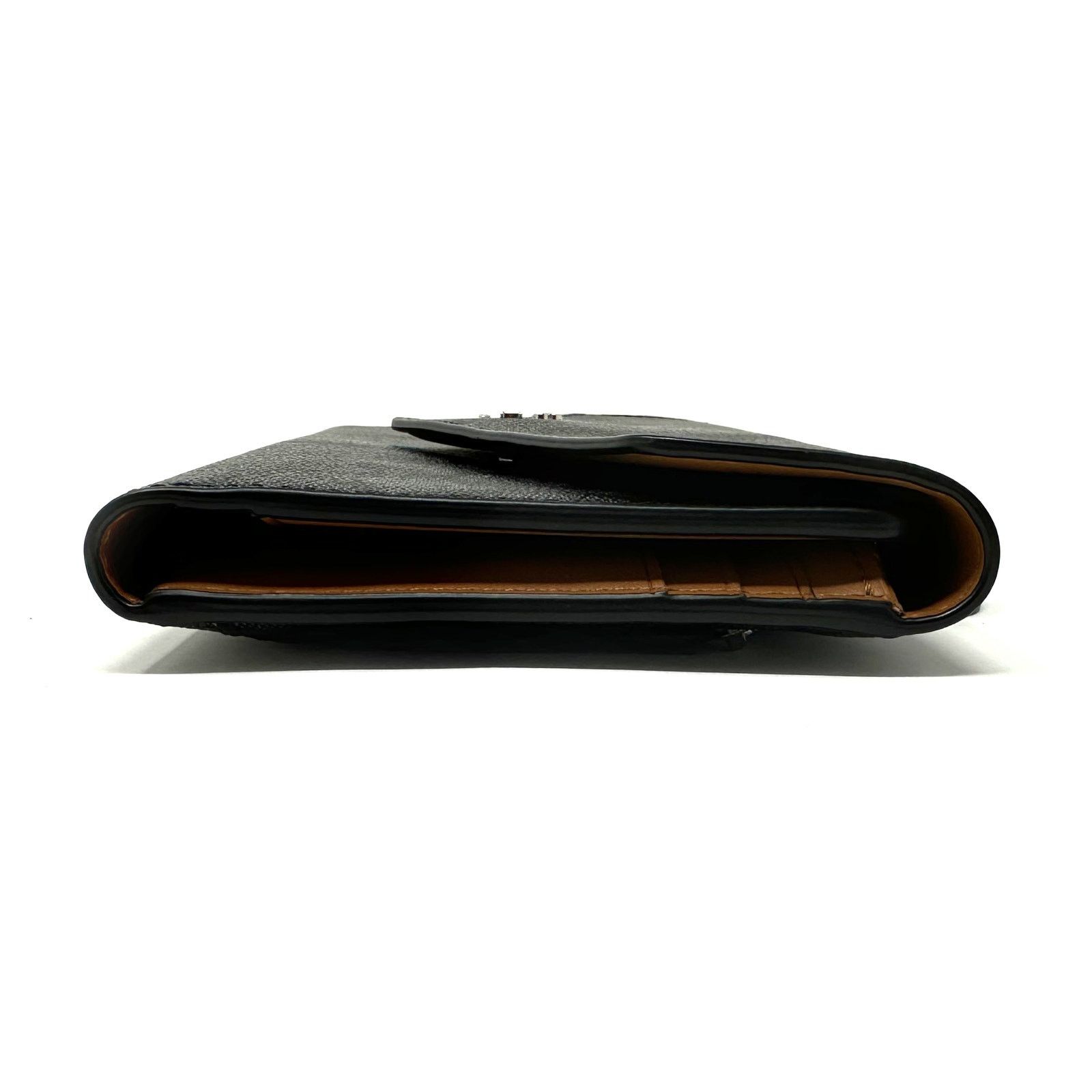 Coach Coach Travel Envelope Wallet In Signature Canvas Black C1962 Size ONE SIZE - 9 Thumbnail