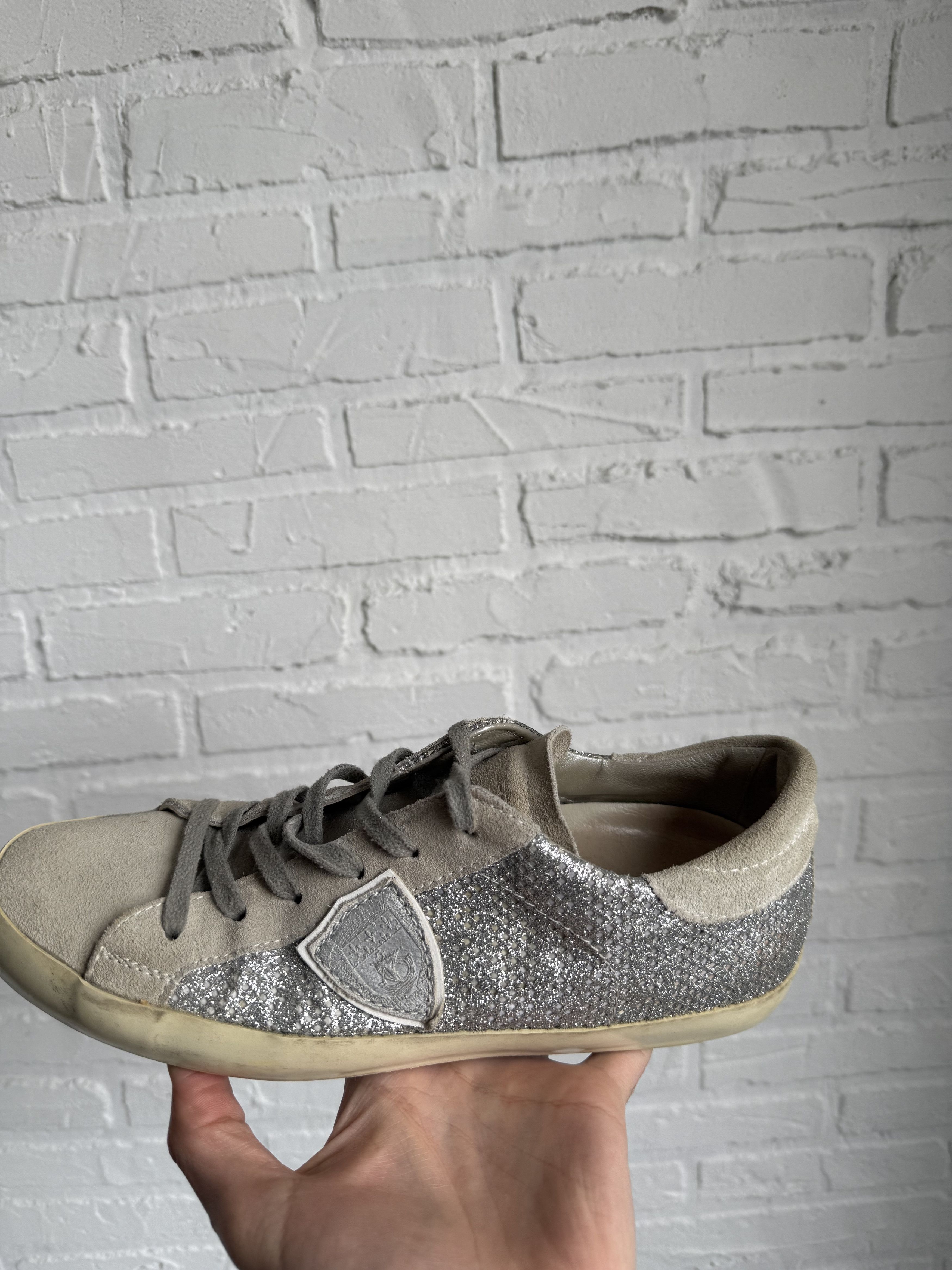 Philippe Model Philippe Model Paris suede leather glitter sneakers Size US 10 / IT 40 - 11 Thumbnail