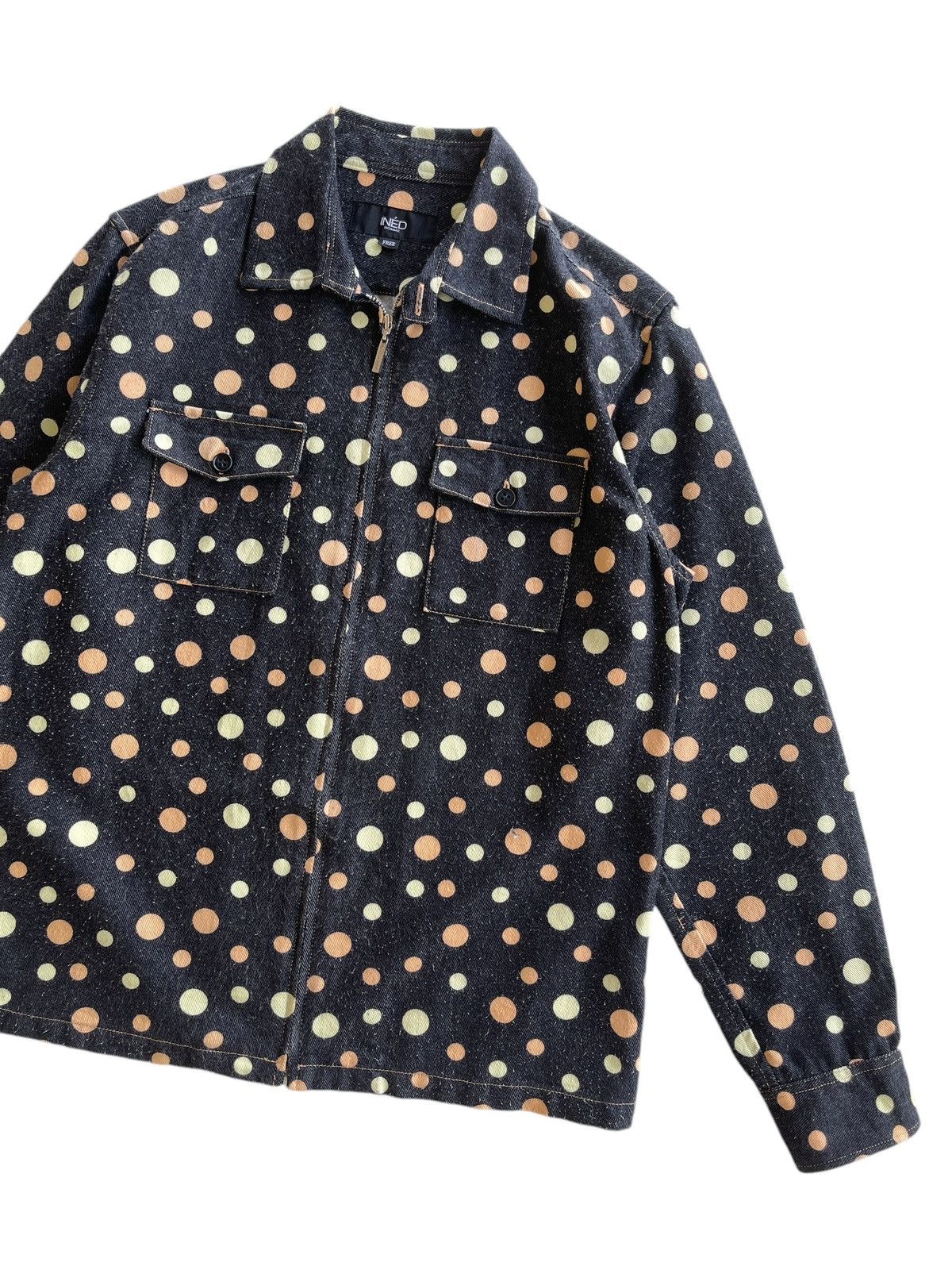 Yohji Yamamoto Ined Homme Yohji Yamamoto Polka Dot Zip Up Jacket Size US S / EU 44-46 / 1 - 4 Thumbnail