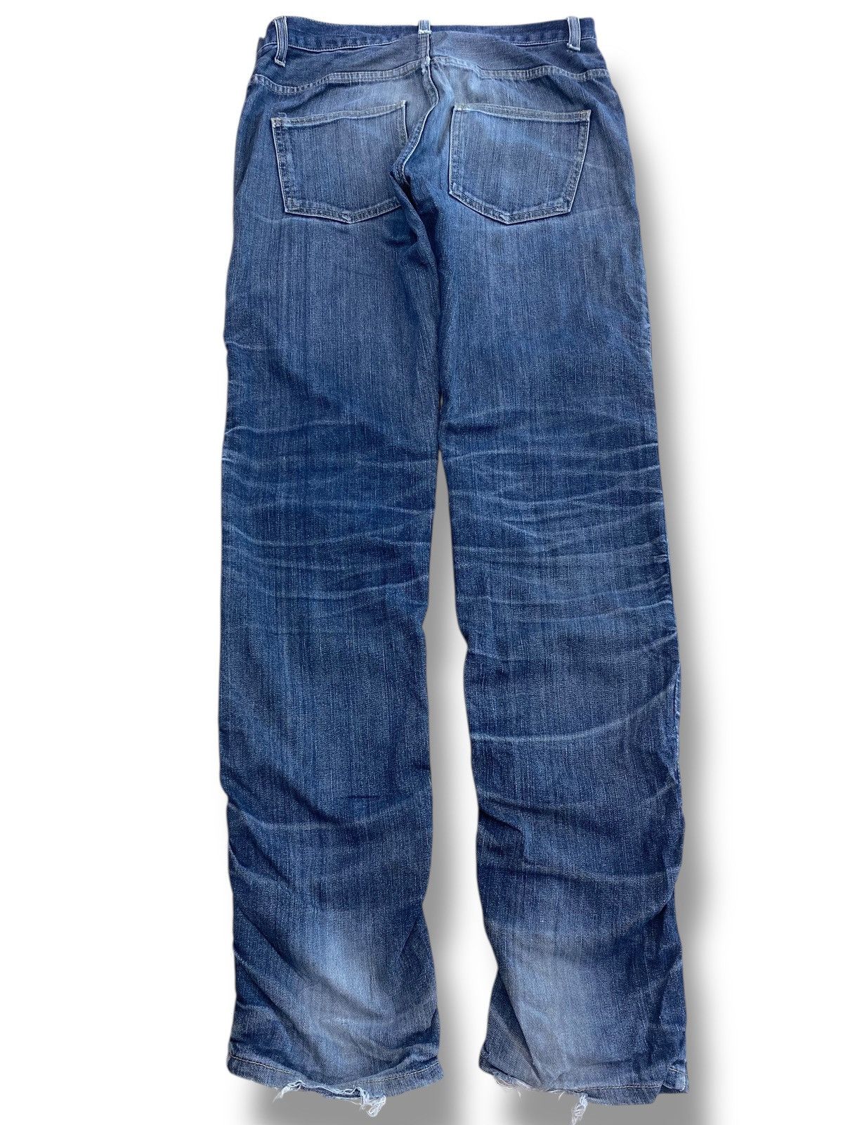 Japanese Brand Japanese Brand Whiskers Fades Style Stacked Look Jeans Size US 33 - 3 Thumbnail
