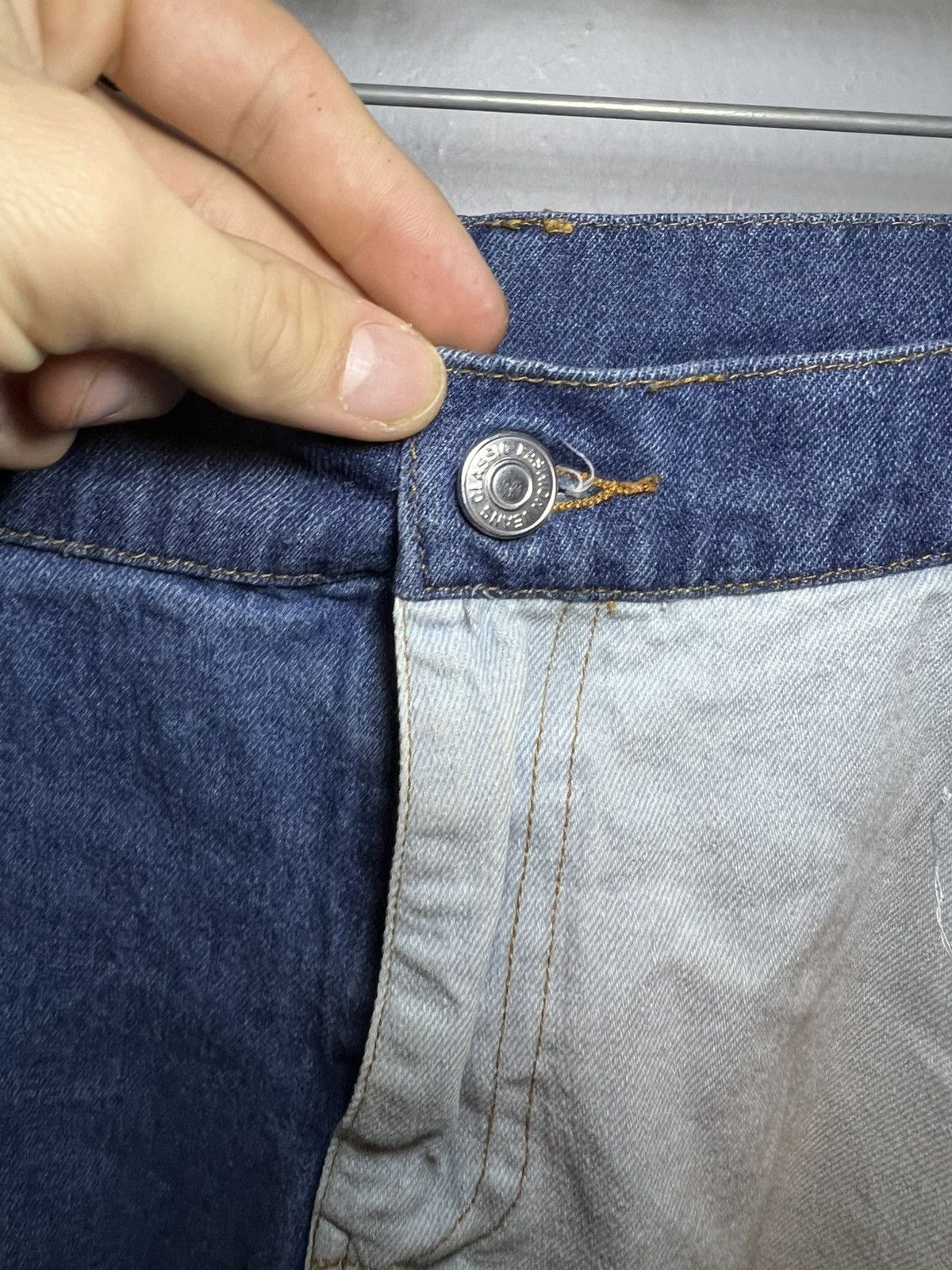 Other Distressed Denim patchwork jean shorts Size US 34 / EU 50 - 4 Thumbnail