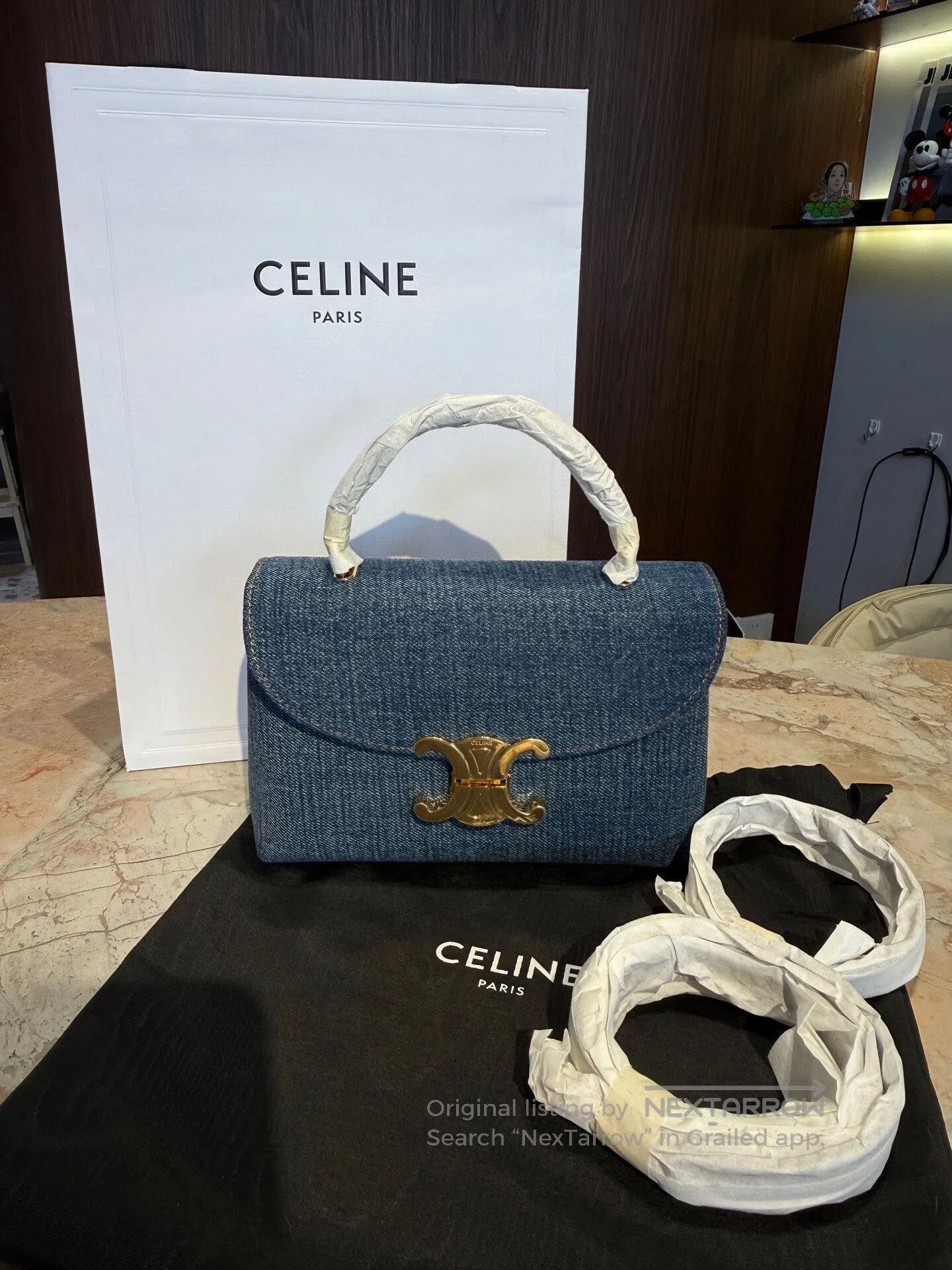 Celine CELINE TEEN NINO Denim Tote Bag. Size ONE SIZE - 1 Thumbnail