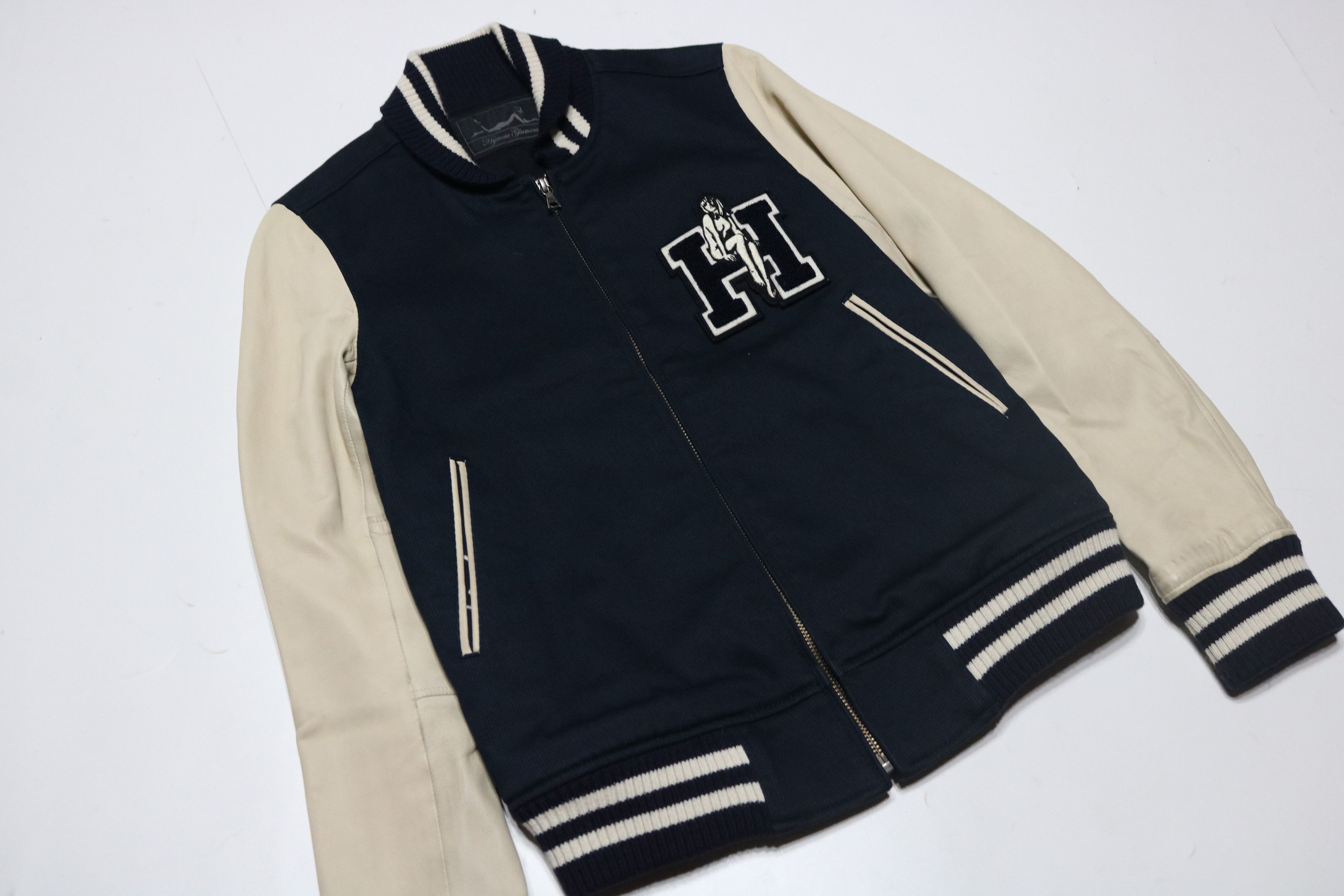 Hysteric Glamour HYSTERIC GLAMOUR lambskin leather varsity jacket Size ONE SIZE - 3 Thumbnail