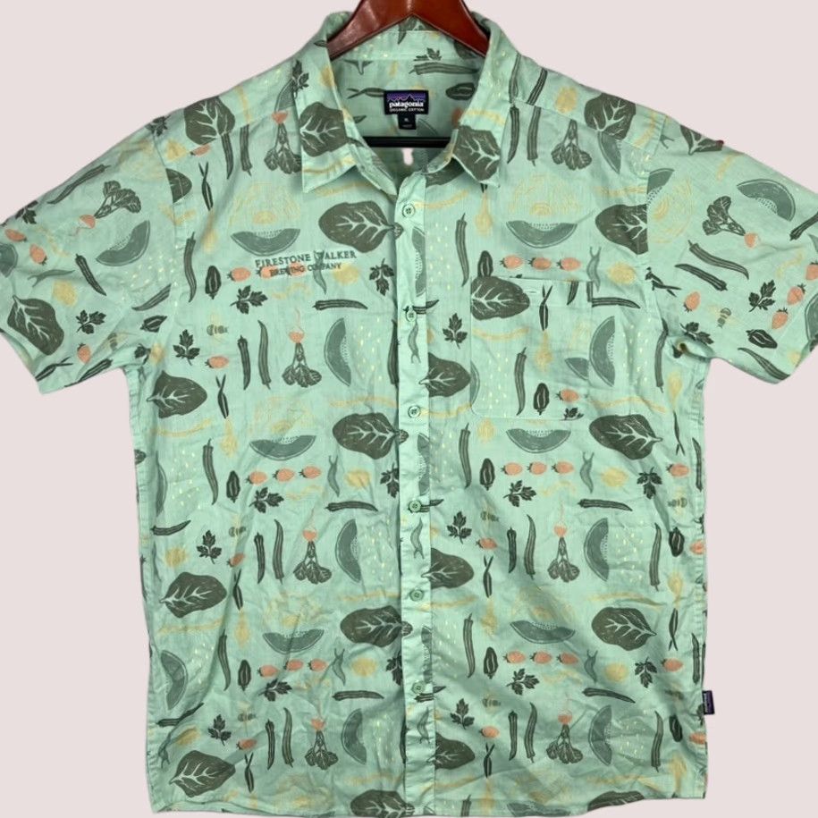 Patagonia Patagonia Shirt Mens XL Green Tropical Garden Button-Up Size US XL / EU 56 / 4 - 1 Thumbnail