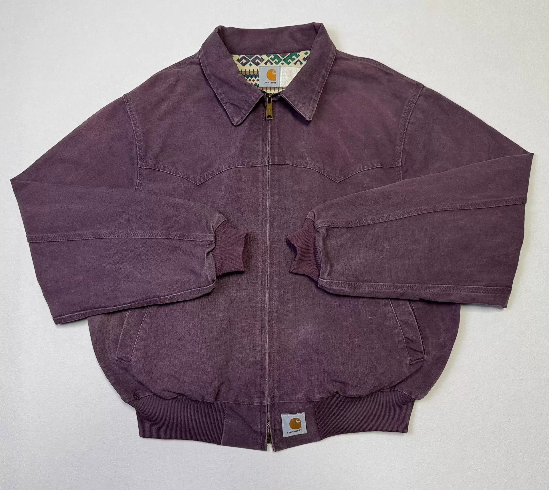 Carhartt Vintage Carhartt JS2057 Santa Fe XL Damson 94-95 Size US XL / EU 56 / 4 - 1 Thumbnail