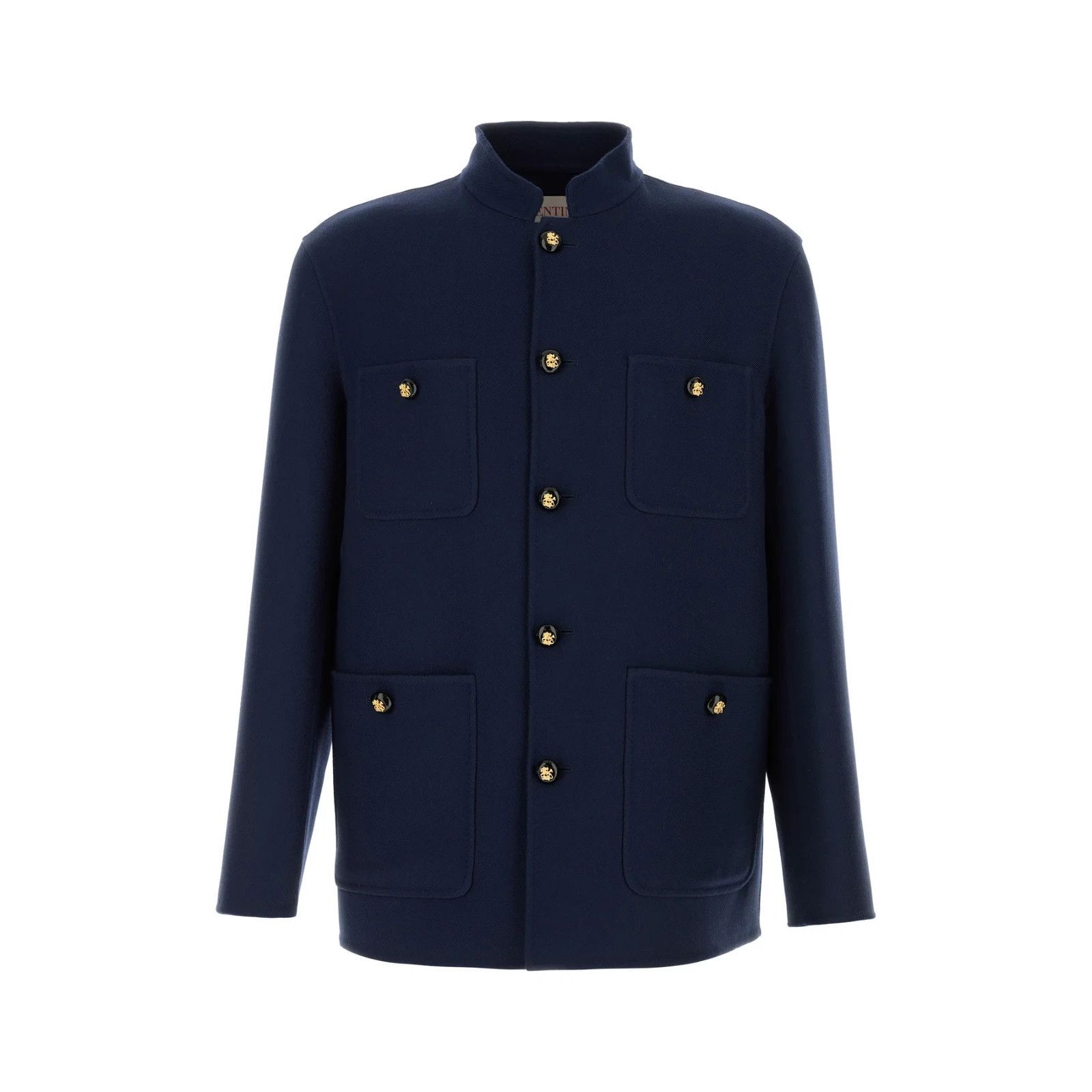 Valentino VALENTINO Navy Blue Wool Blend Jacket New & Authentic (Men's Size US M / EU 48-50 / 2 - 1 Thumbnail