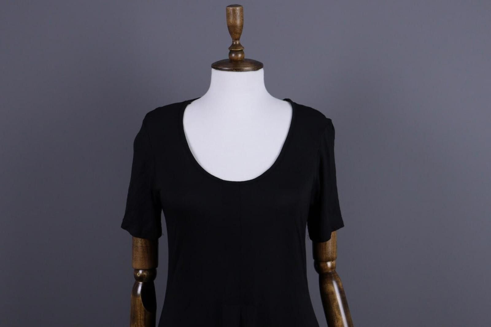 Designer Gudrun Sjoden Black Long Sleeve Scoop Tunic Dress Size M Size M / US 6-8 / IT 42-44 - 2 Thumbnail