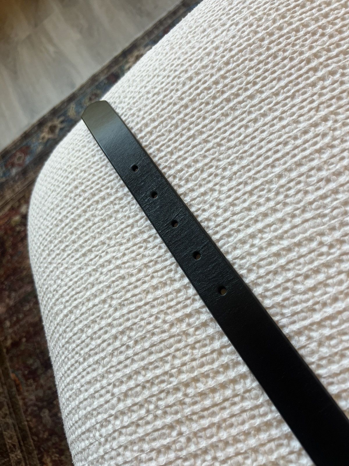 Uniqlo Uniqlo Italian Saddle Leather Black Belt Size 32 - 4 Thumbnail