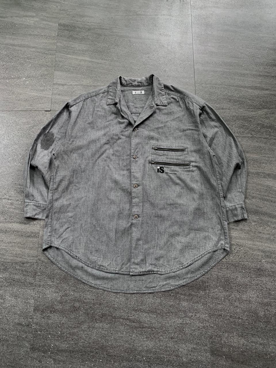 Issey Miyake FREE TAX! 90s Double Zippered Pocket IS Logo Shirt Size US M / EU 48-50 / 2 - 1 Thumbnail