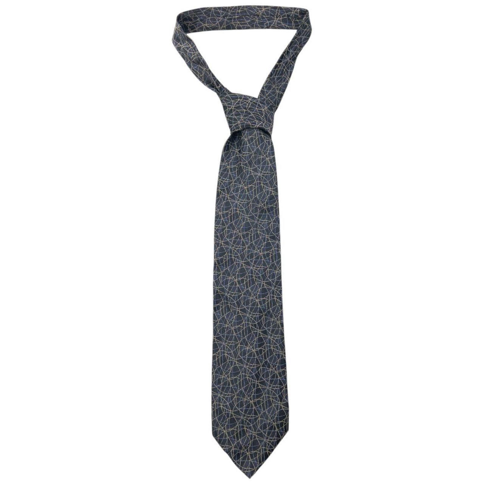 Issey Miyake Vintage 90s Issey Miyake Pattern Silk Tie Size ONE SIZE - 1 Thumbnail