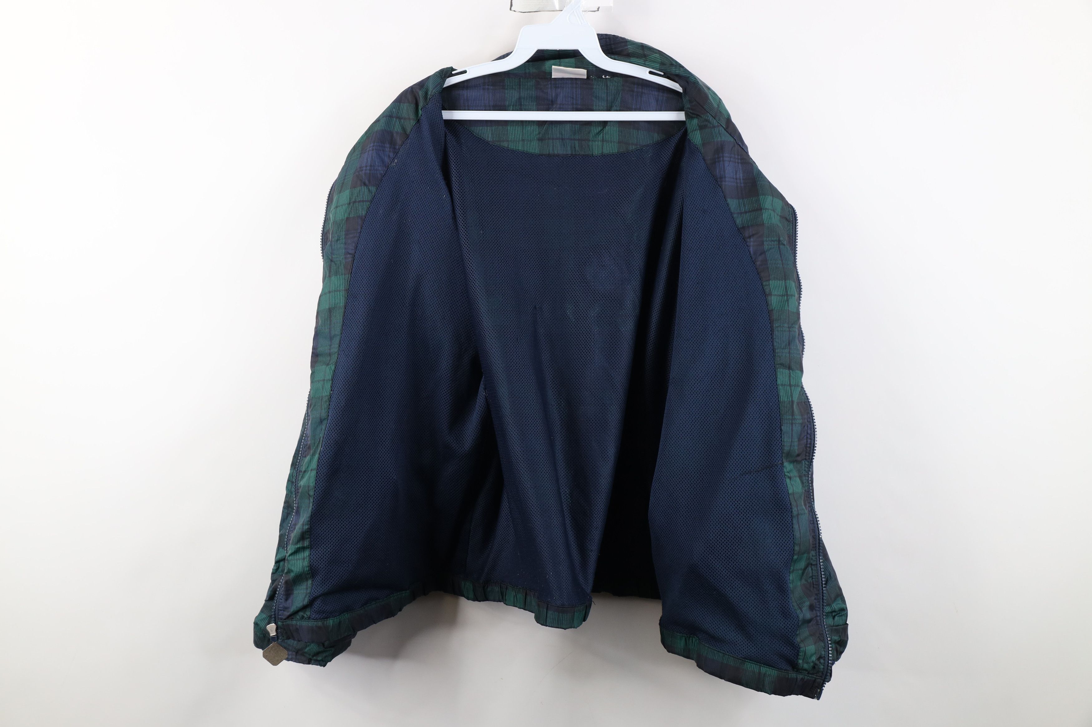 Vintage Vintage 90s Streetwear Fit Full Zip Windbreaker Jacket Plaid Size US XL / EU 56 / 4 - 12 Thumbnail