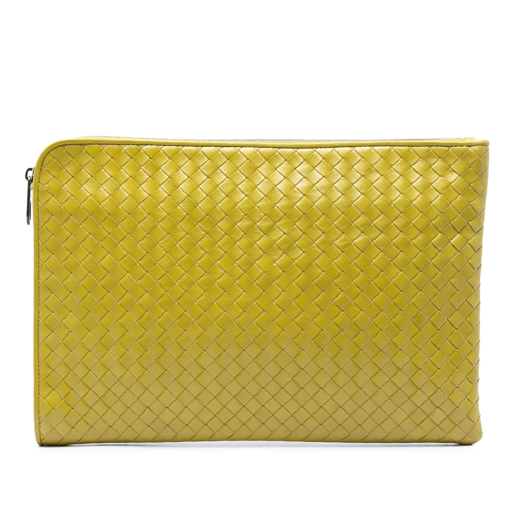 Bottega Veneta Large Nappa Intrecciato Zip Pouch Size ONE SIZE - 1 Thumbnail