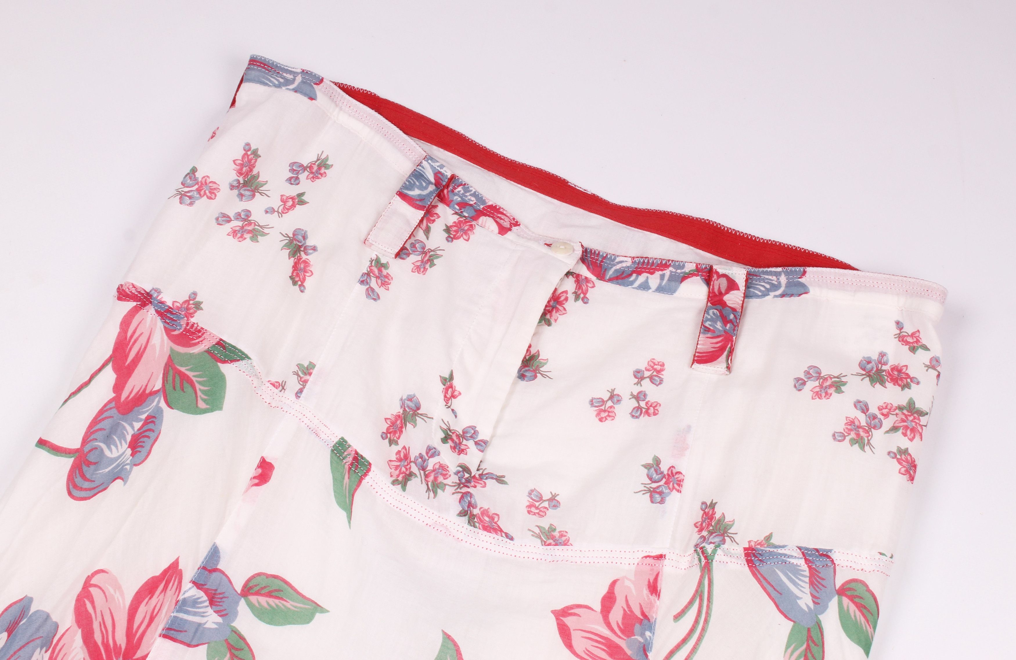 Marithe + Francois Girbaud Vintage Marithe Francois Girbaud Floral Cottagecore Skirt Size 34" / US 12 / IT 48 - 5 Thumbnail