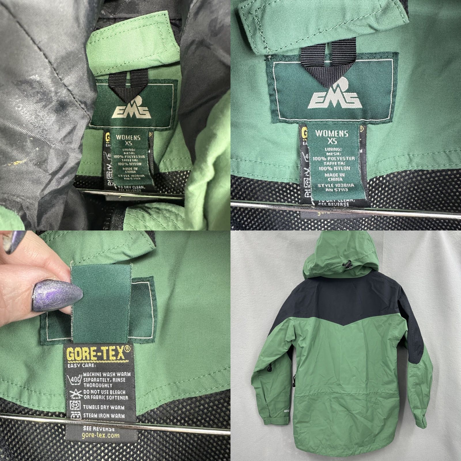 Eastern Mountain Sports EMS Eastern Mountain Jacket Womens XS Waterproof Shell Winter Hood Rain Coat Size XS / US 0-2 / IT 36-38 - 8 Thumbnail