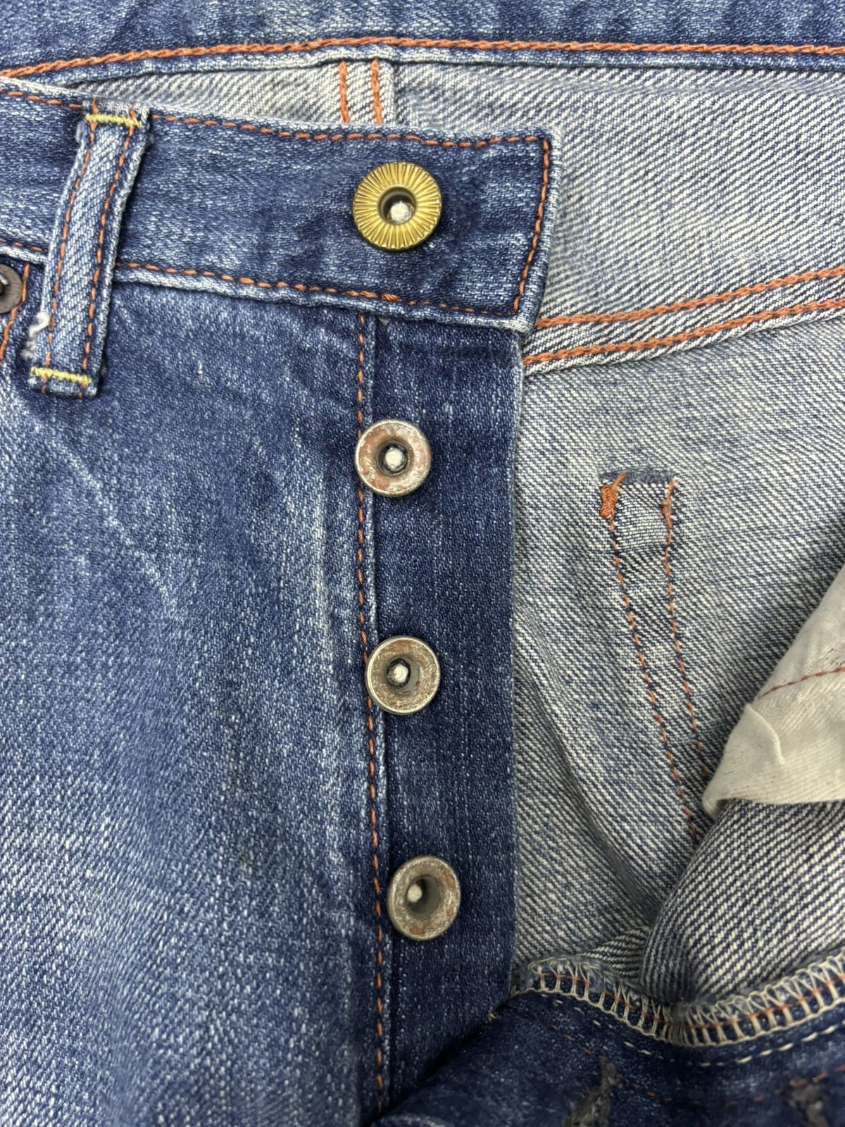 Beauty Beast × Jean VINTAGE JAPANESE BRAND B PAINTER DISTRESSED DENIM JEAN Size US 32 / EU 48 - 12 Thumbnail