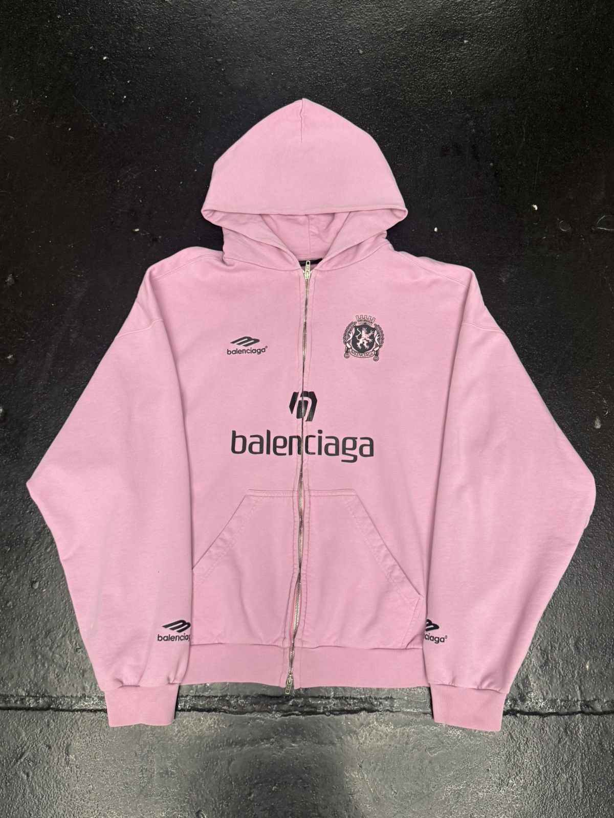 Balenciaga Balenciaga Pink Soccer Zip Up Size US M / EU 48-50 / 2 - 1 Thumbnail
