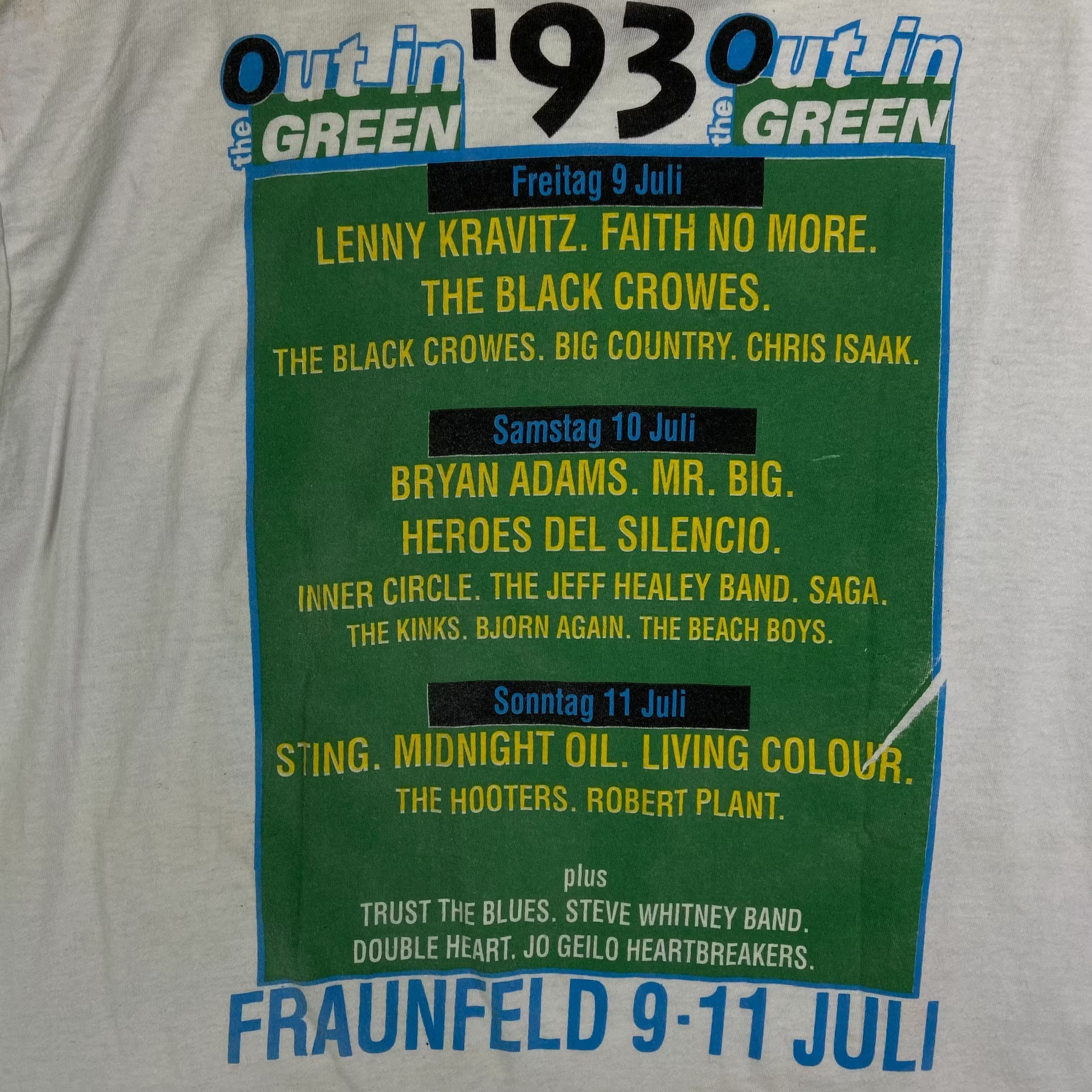 Band Tees × Vintage Mens Vintage T Shirt Out The Green Festival 1993 Size XXL Size US XXL / EU 58 / 5 - 9 Thumbnail