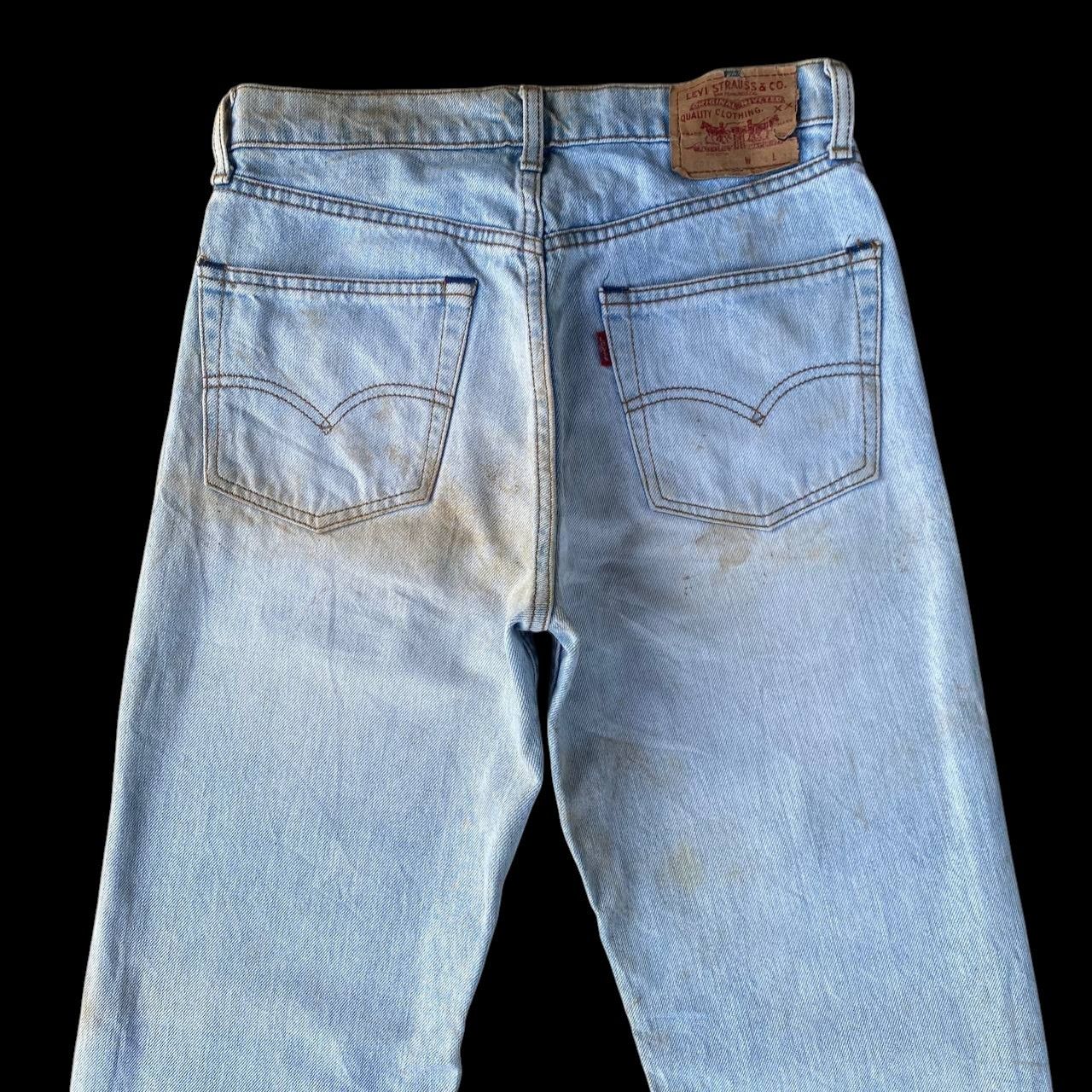 Levi's Vintage Clothing W28" VINTAGE LEVIS 503 YEAR 1989 LIGHTWASH DIRTY GRUNGE JEAN Size US 28 / EU 44 - 10 Thumbnail